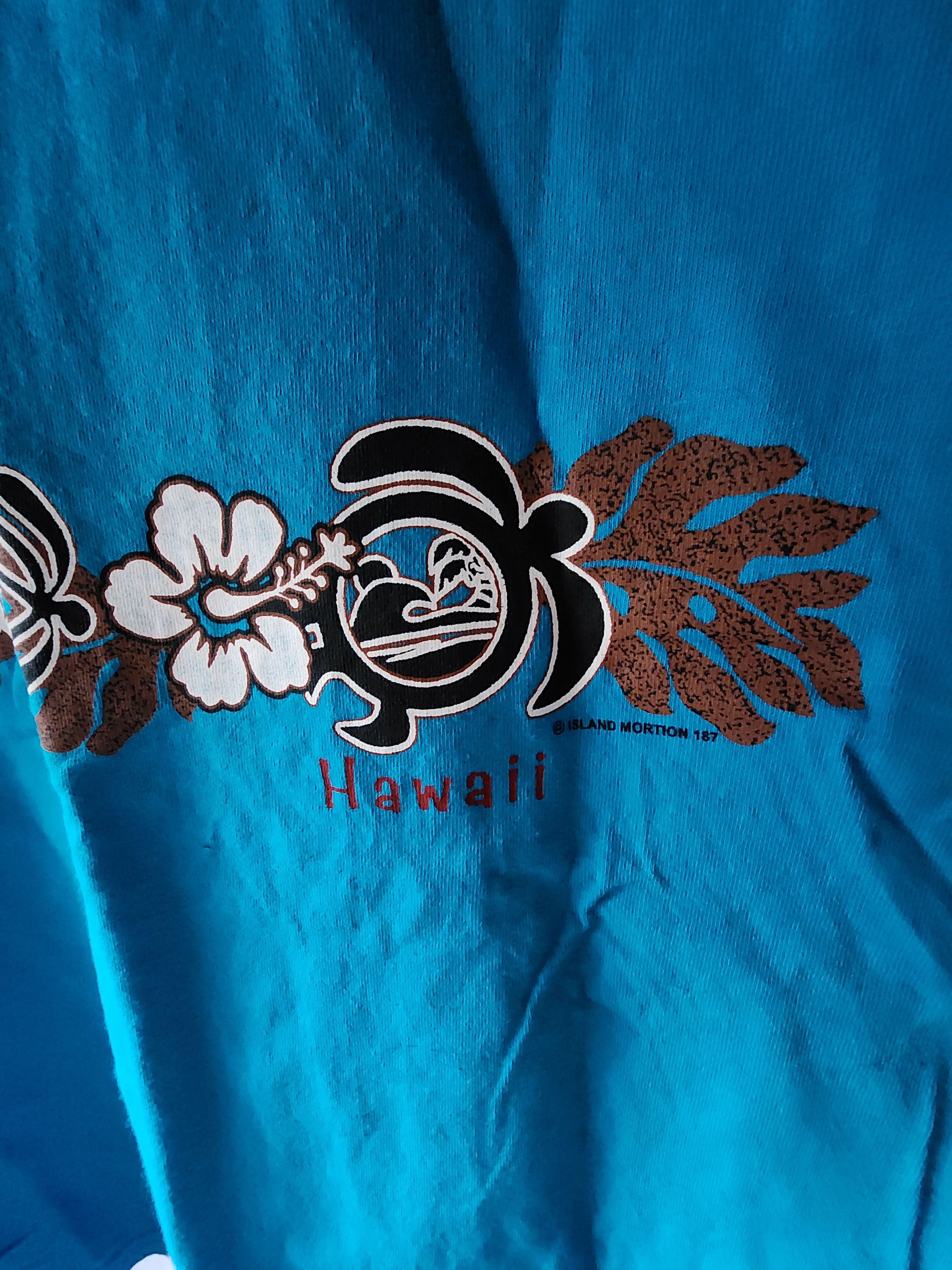 Other Blue Hawaii Island Turtle Hibiscus Flower Tank Top XL Size US XL / EU 56 / 4 - 3 Thumbnail
