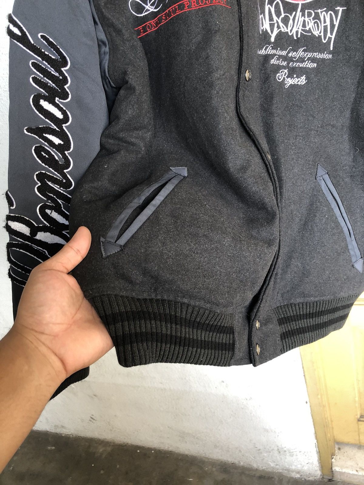 Japanese Brand Vintage B One Soul Project 'Stay Gold' Wool Varsity Jackets Size US XL / EU 56 / 4 - 13 Thumbnail