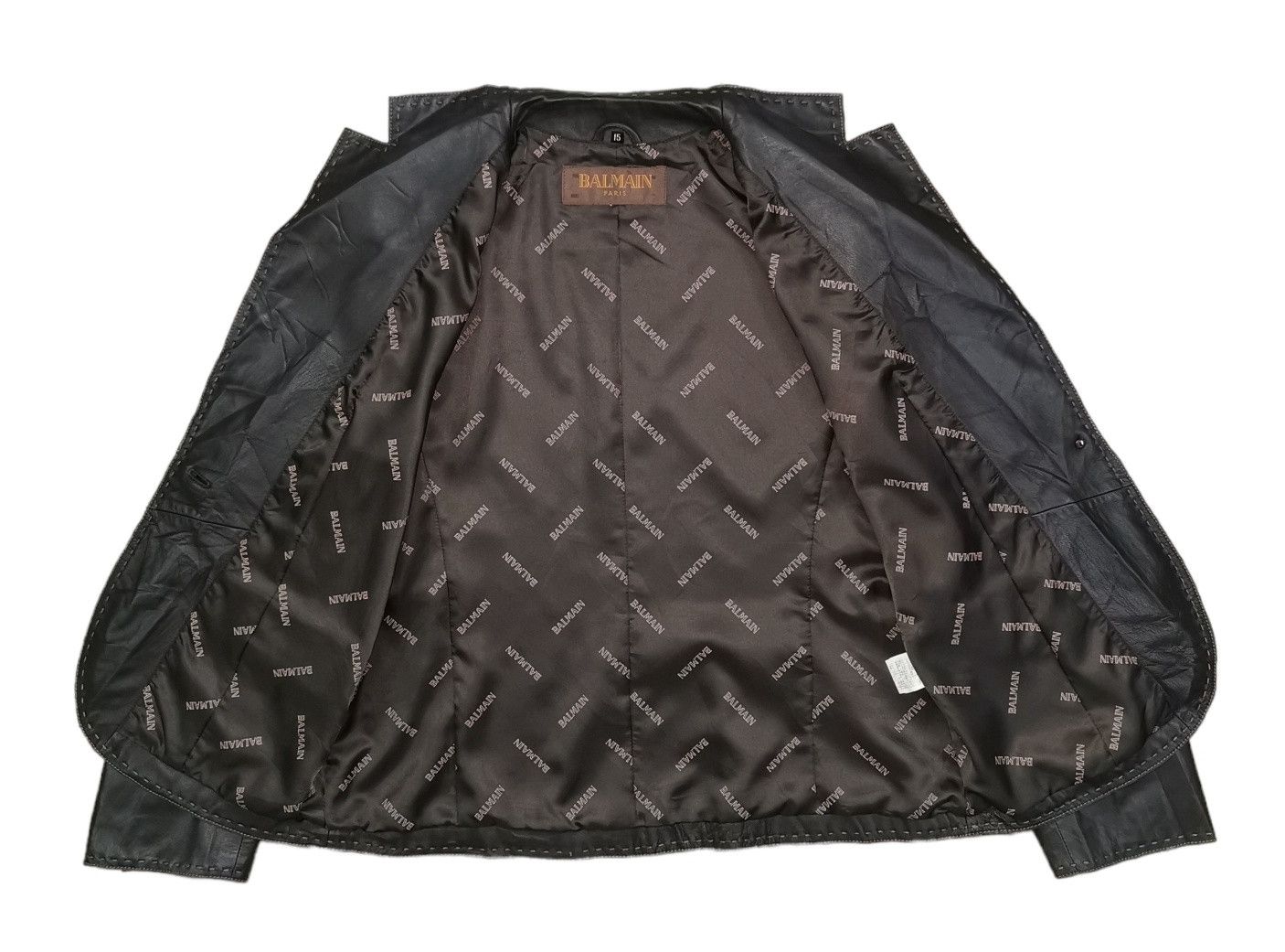 Balmain Balmain Paris Monogram Leather Jacket Size US S / EU 44-46 / 1 - 10 Thumbnail