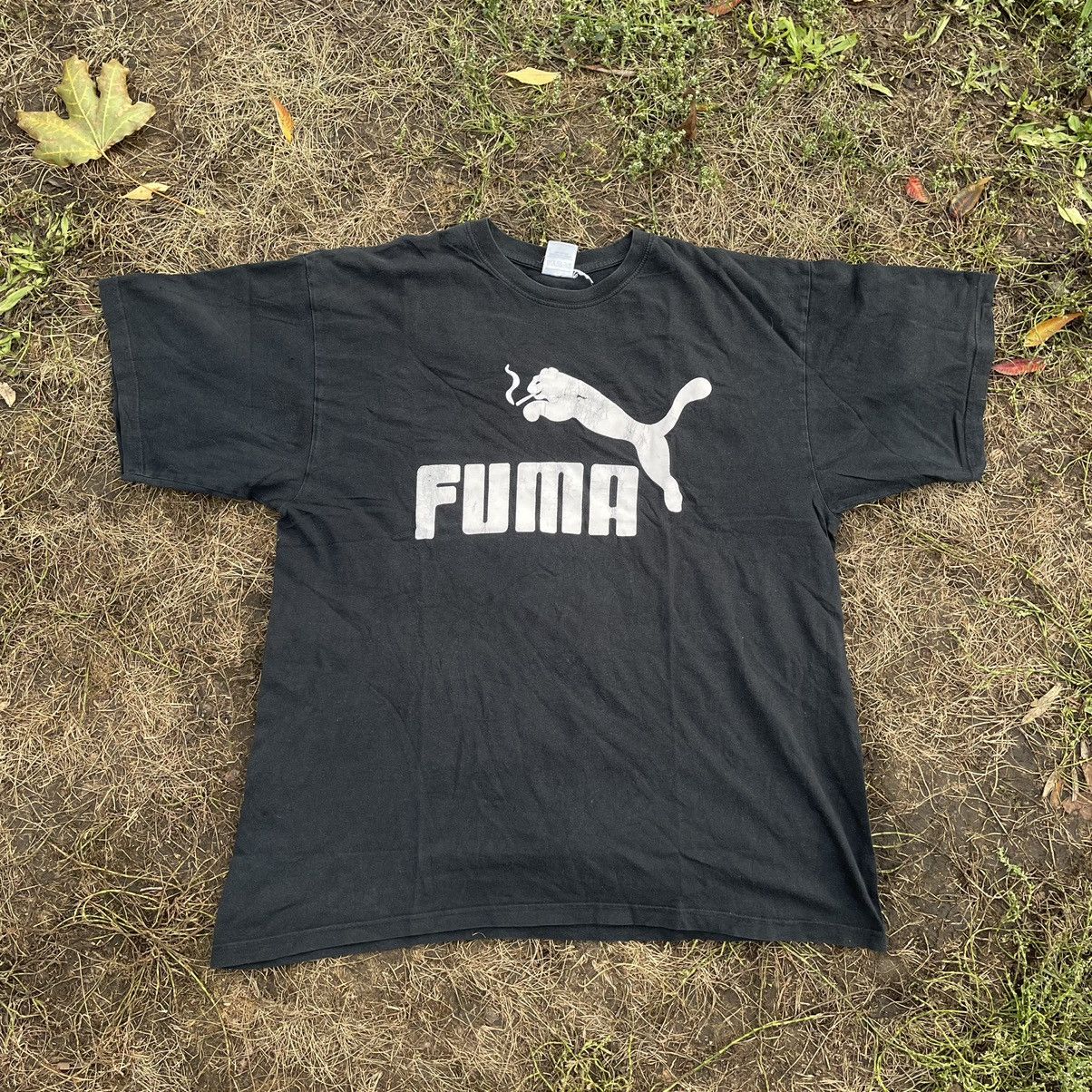 Vintage Vintage 90s Puma Sun Faded Graphic Logo Tee Streetwear M Size US M / EU 48-50 / 2 - 2 Thumbnail