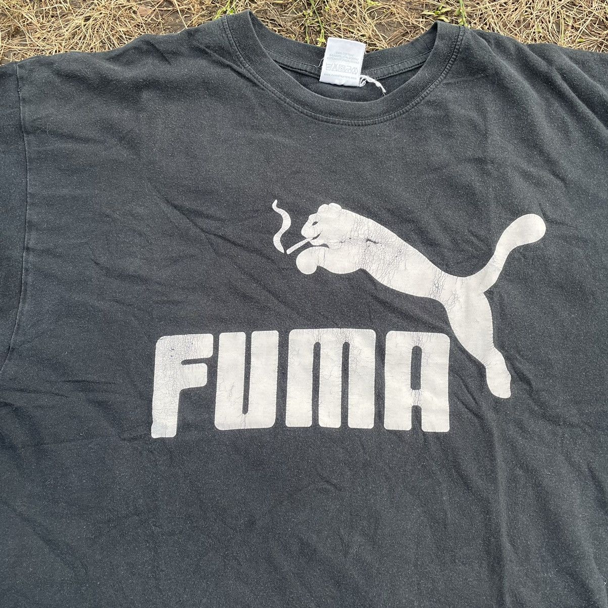 Vintage Vintage 90s Puma Sun Faded Graphic Logo Tee Streetwear M Size US M / EU 48-50 / 2 - 1 Thumbnail