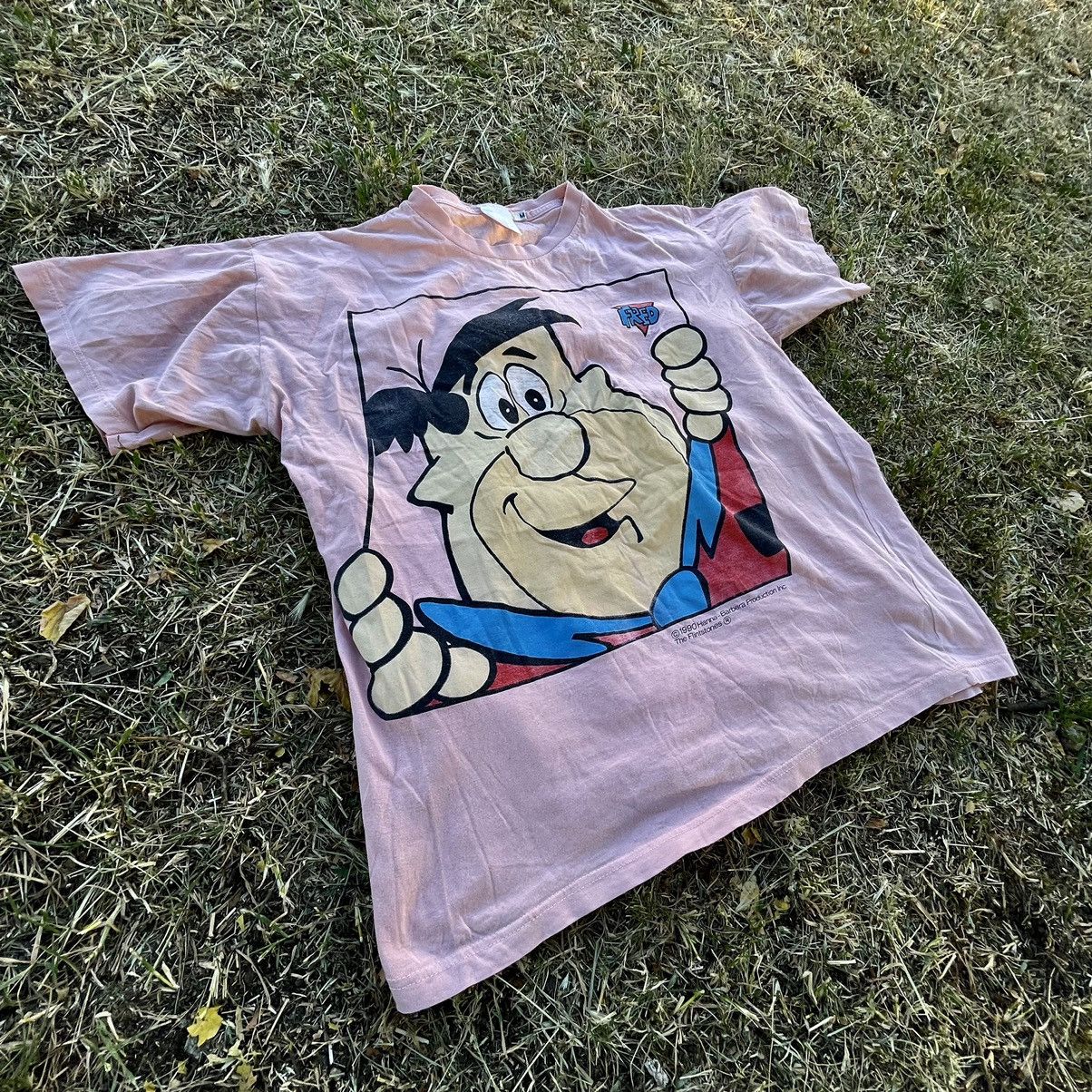 Vintage Vintage 90s Hanna Barbera Graphic Tee Sun Faded Skate Slim M Size US M / EU 48-50 / 2 - 4 Thumbnail