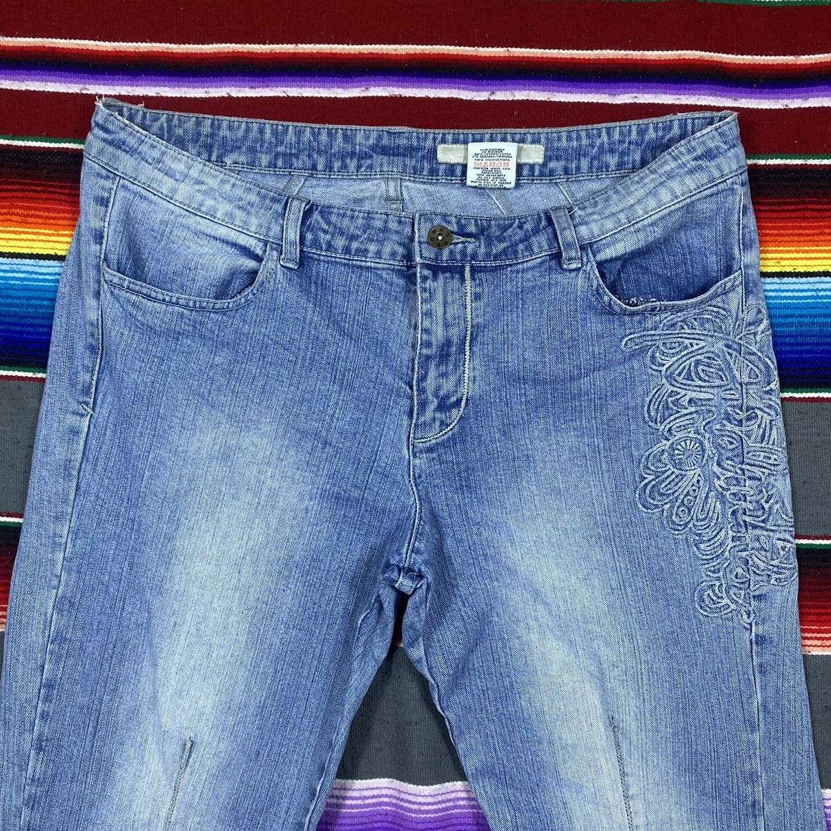Vintage Vintage Embroidery Flare Denim Size US 38 / EU 54 - 2 Thumbnail