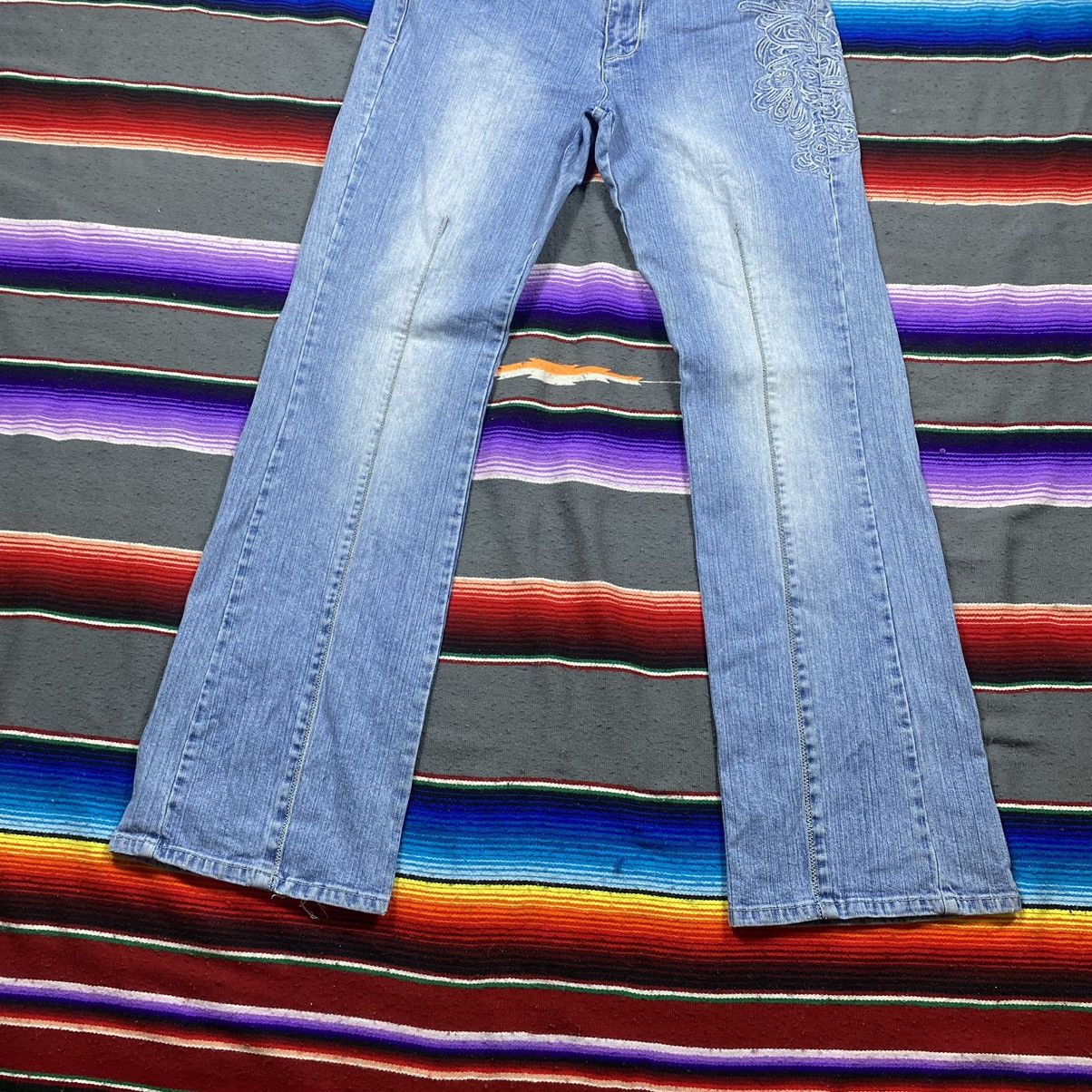 Vintage Vintage Embroidery Flare Denim Size US 38 / EU 54 - 3 Thumbnail
