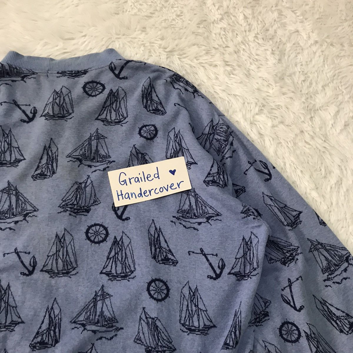 Christian Dior Monsieur Christian Dior Overprint Half Button Sweatshirt/Long Shirt Size US L / EU 52-54 / 3 - 12 Thumbnail