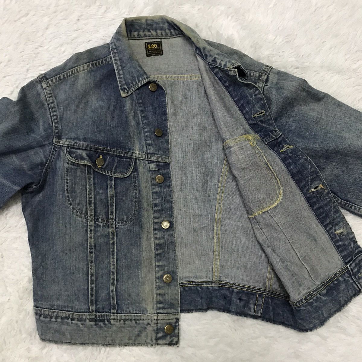 Lee Vintage 70s Lee Sanforized Trucker Denim Jacket Size US M / EU 48-50 / 2 - 17 Thumbnail