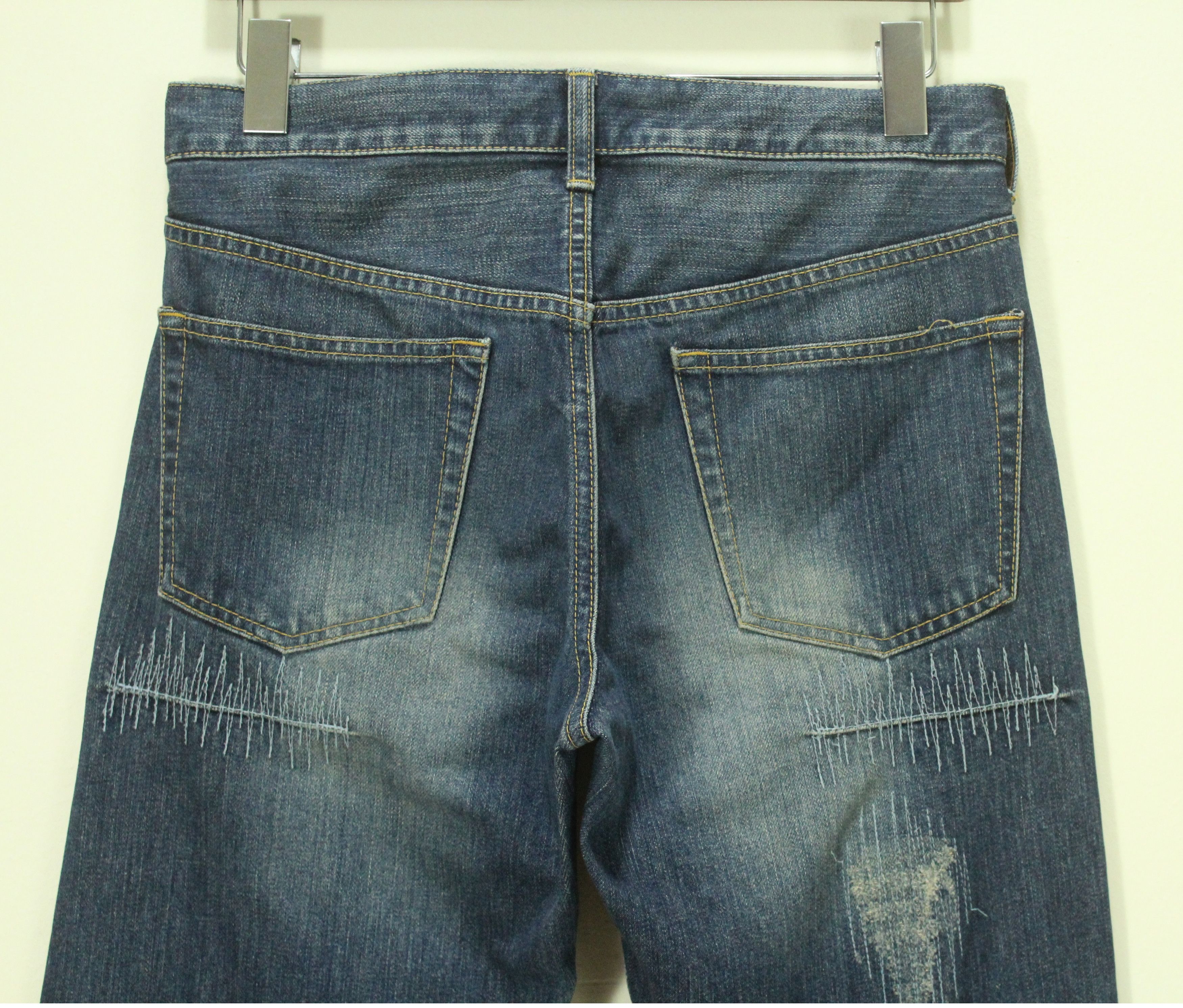 Takeo Kikuchi Distressed Style Paint Splatter TAKEO KIKUCHI Denim Size US 30 / EU 46 - 10 Thumbnail