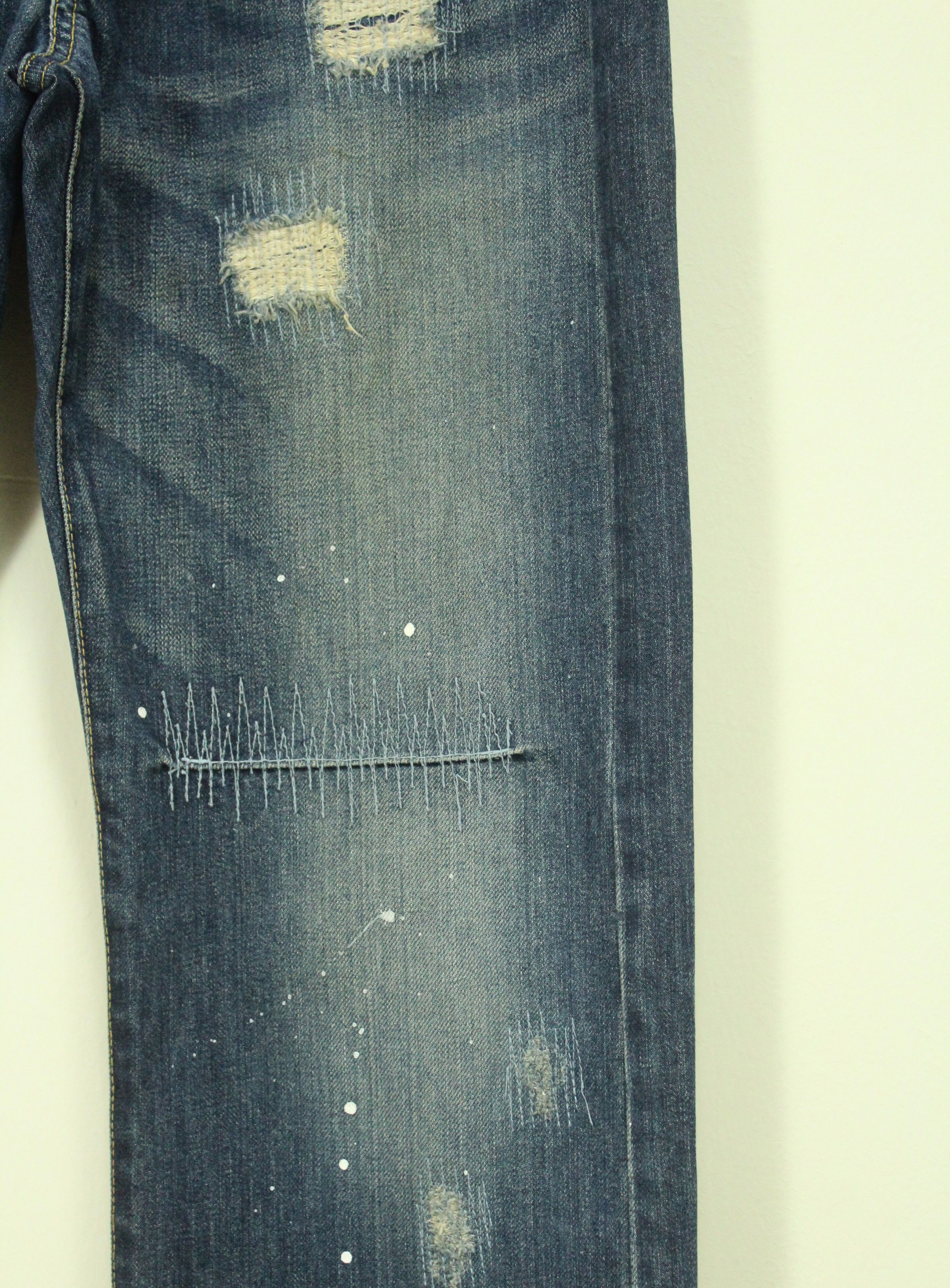 Takeo Kikuchi Distressed Style Paint Splatter TAKEO KIKUCHI Denim Size US 30 / EU 46 - 5 Thumbnail
