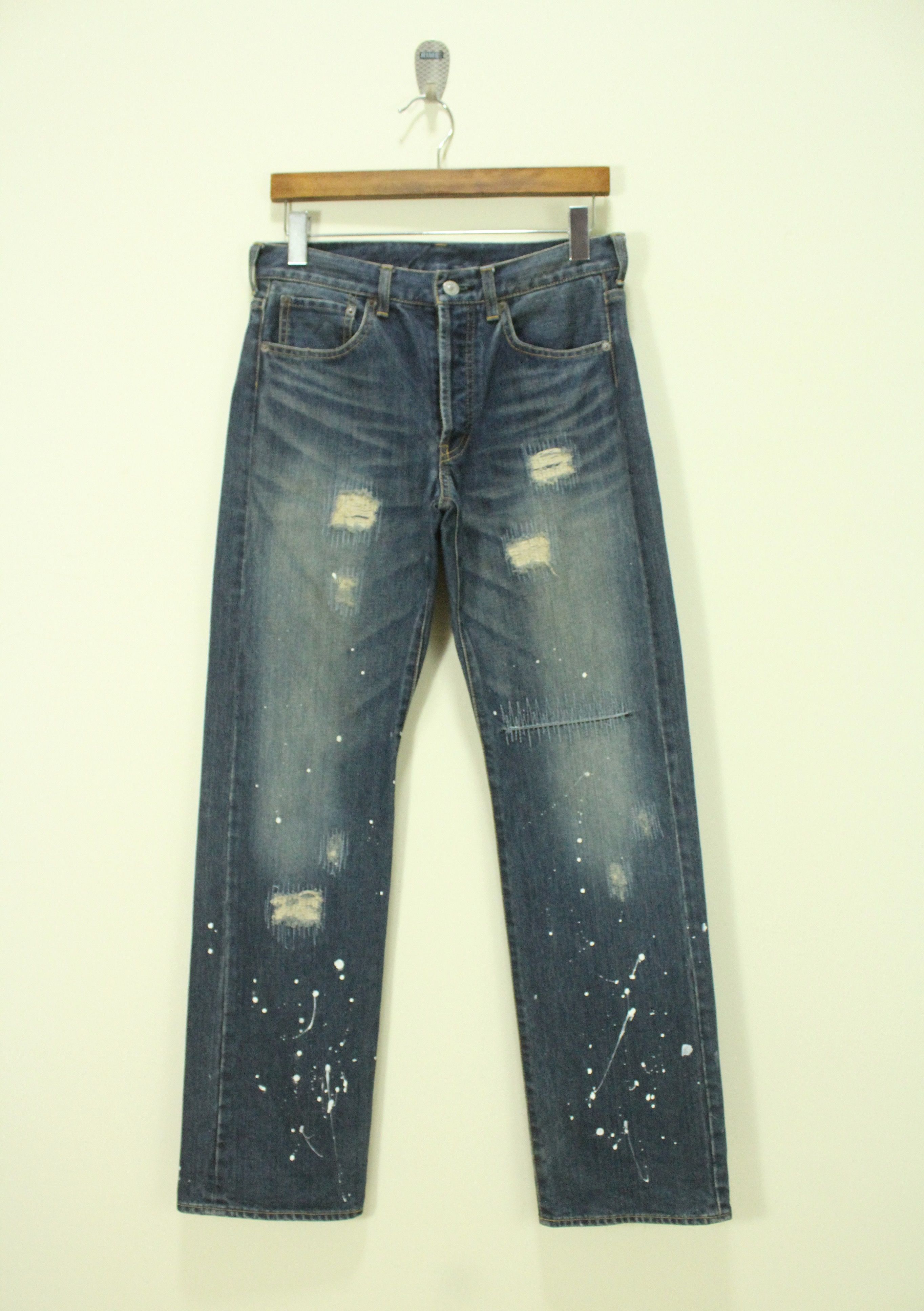 Takeo Kikuchi Distressed Style Paint Splatter TAKEO KIKUCHI Denim Size US 30 / EU 46 - 3 Thumbnail