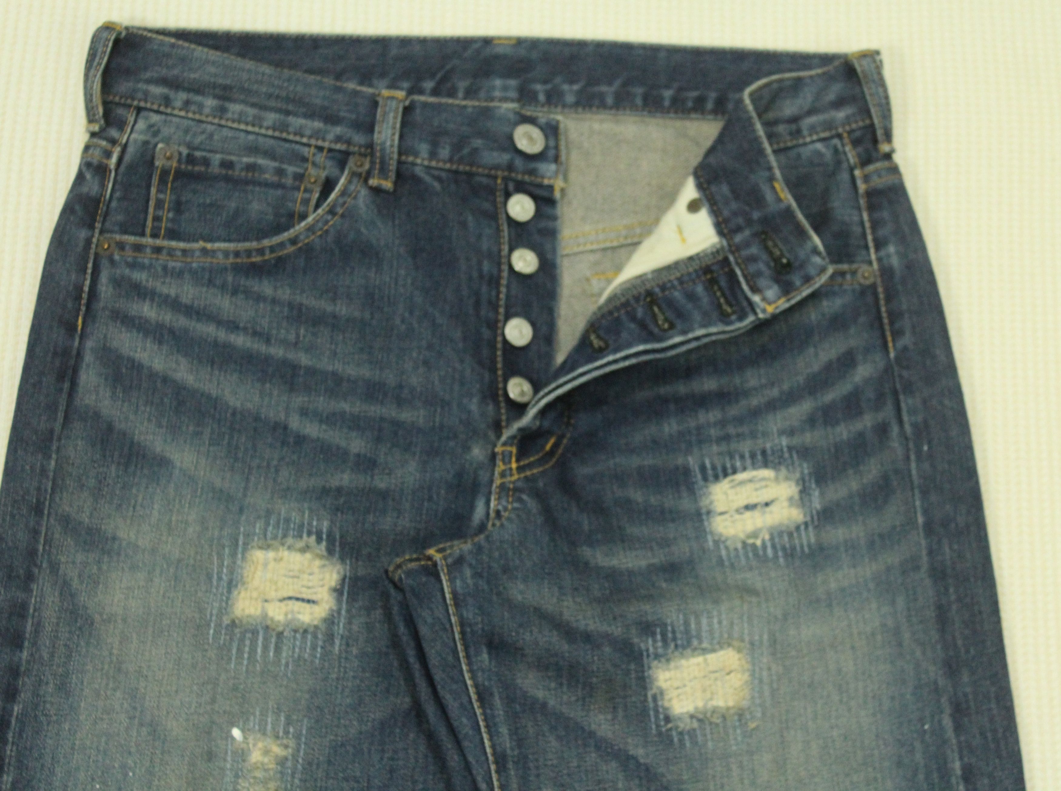 Takeo Kikuchi Distressed Style Paint Splatter TAKEO KIKUCHI Denim Size US 30 / EU 46 - 15 Thumbnail