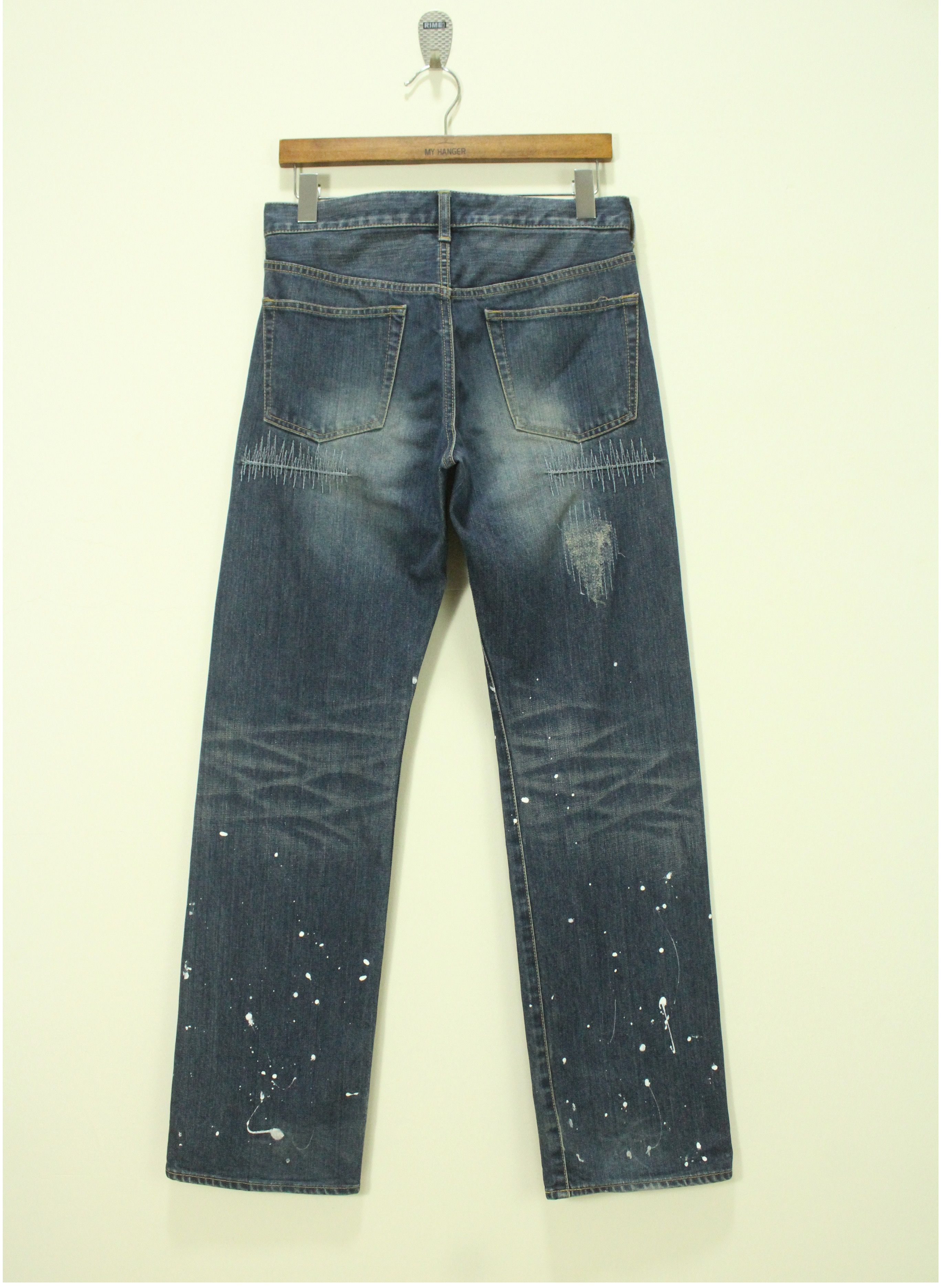 Takeo Kikuchi Distressed Style Paint Splatter TAKEO KIKUCHI Denim Size US 30 / EU 46 - 9 Thumbnail