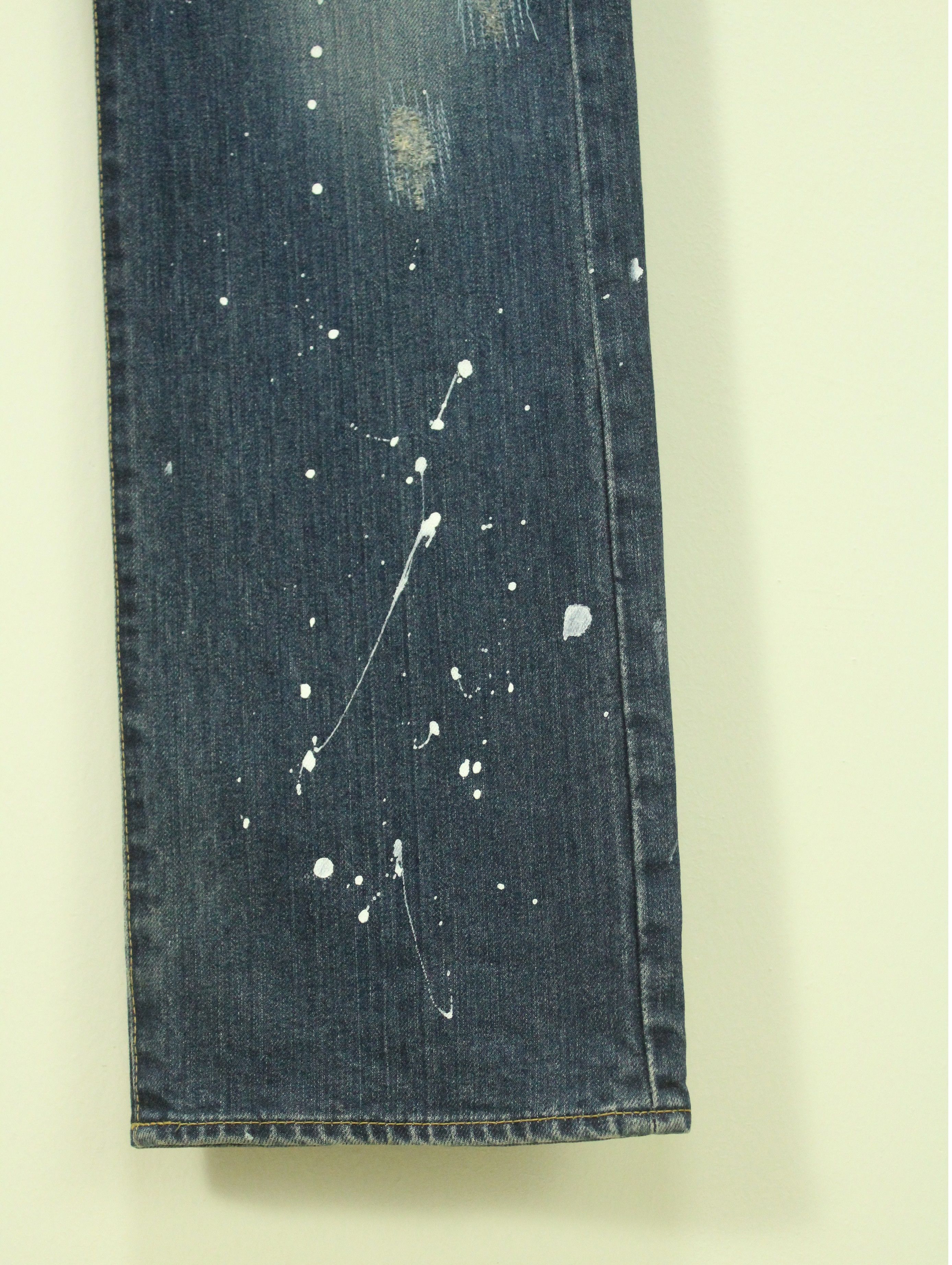 Takeo Kikuchi Distressed Style Paint Splatter TAKEO KIKUCHI Denim Size US 30 / EU 46 - 7 Thumbnail