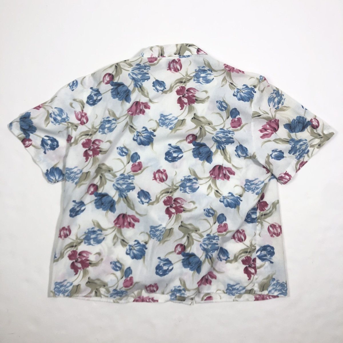 Vintage Vintage Cricket Lane Women's Floral Cruise Aloha Shirt Size M / US 6-8 / IT 42-44 - 4 Thumbnail