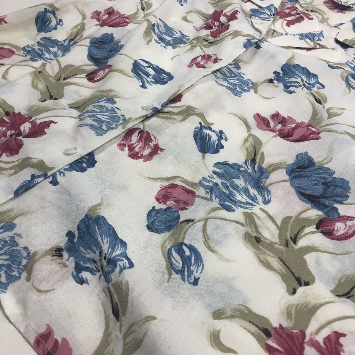 Vintage Vintage Cricket Lane Women's Floral Cruise Aloha Shirt Size M / US 6-8 / IT 42-44 - 2 Thumbnail