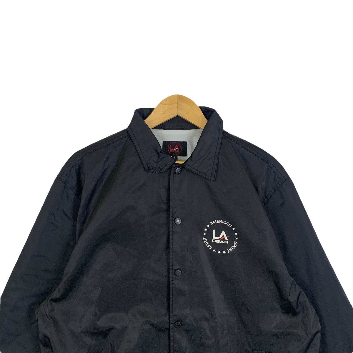 La Gear × Vintage Vintage LA GEAR Fully Button Windbreaker Coach Jacket Size US L / EU 52-54 / 3 - 5 Thumbnail