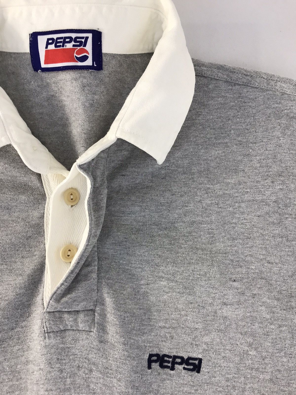 Pepsi × Vintage Vintage Pepsi Simple Logo Polo Shirt Style Size US M / EU 48-50 / 2 - 4 Thumbnail