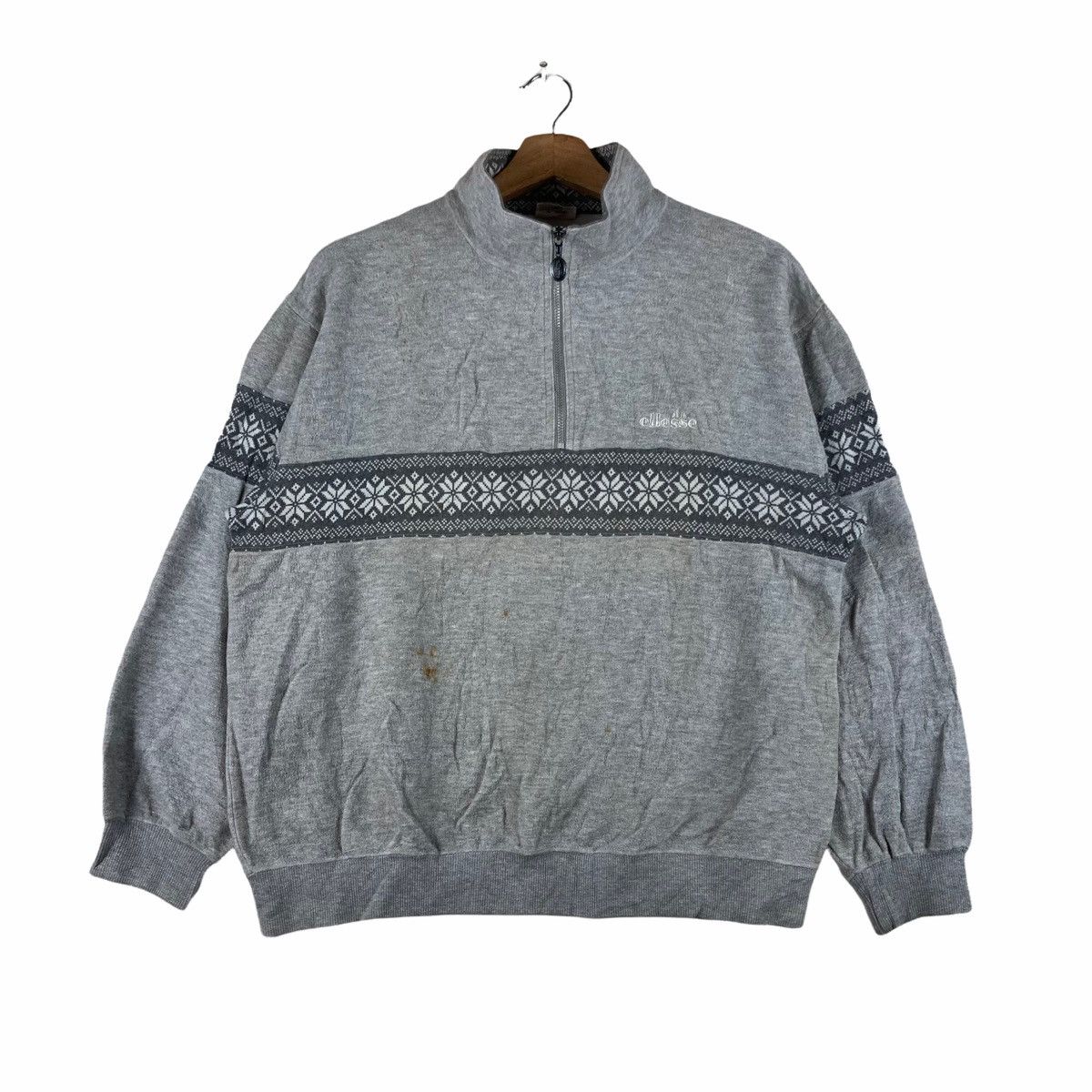 Vintage Vintage SWEATSHIRT ELLESSE pullover jumper Size US L / EU 52-54 / 3 - 1 Thumbnail