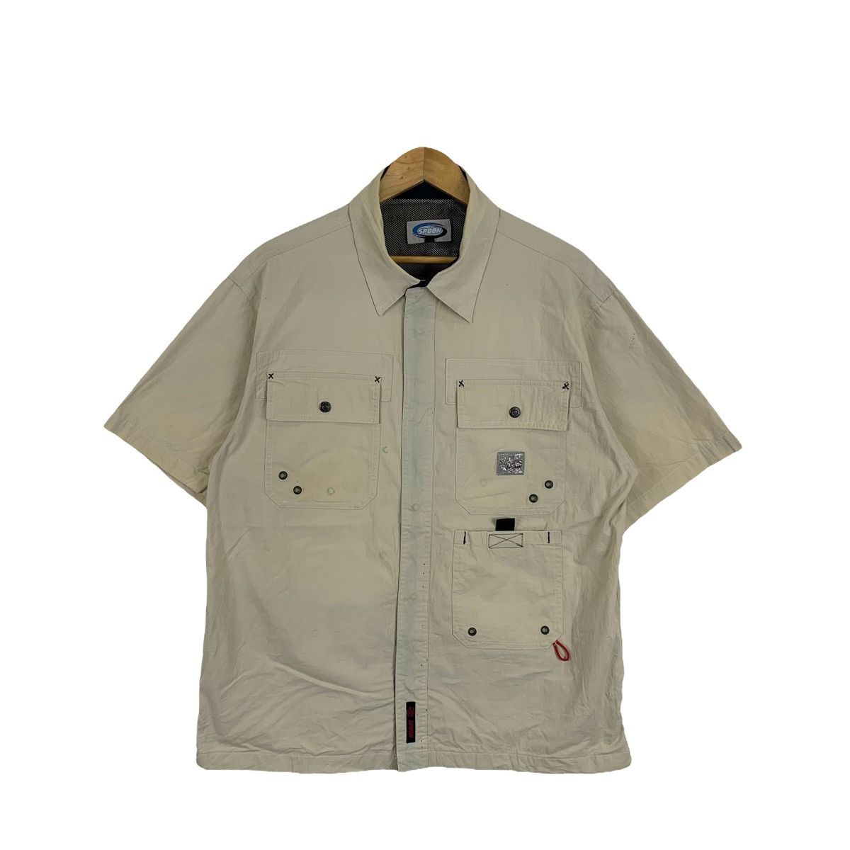 SPOON Racing Team Motorsport Fully Button Shirt Short Sleeve