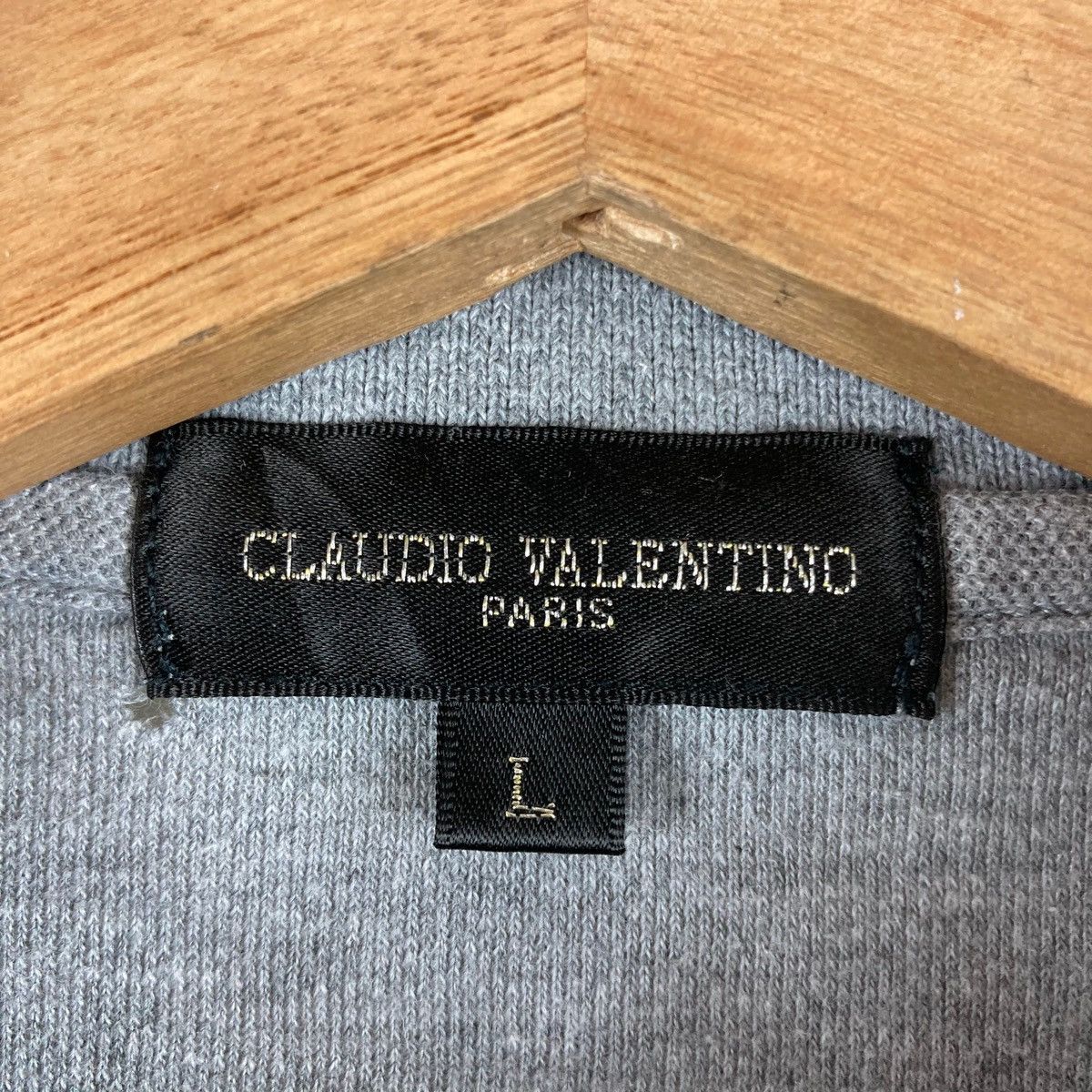 Other Vintage SWEATSHIRT CLAUDIO VALENTINO pullover jumper collar Size US L / EU 52-54 / 3 - 4 Thumbnail