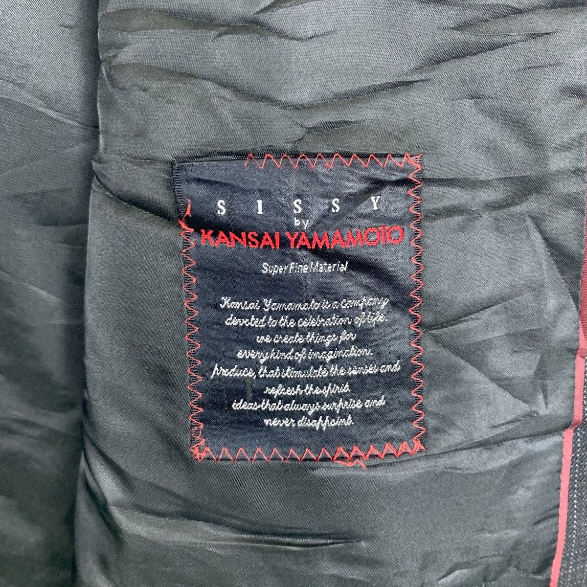 Japanese Brand × Kansai Yamamoto × Vintage Sissy KANSAI YAMAMOTO Japanese Brand Blazer Coats Jacket Size 44R - 6 Thumbnail