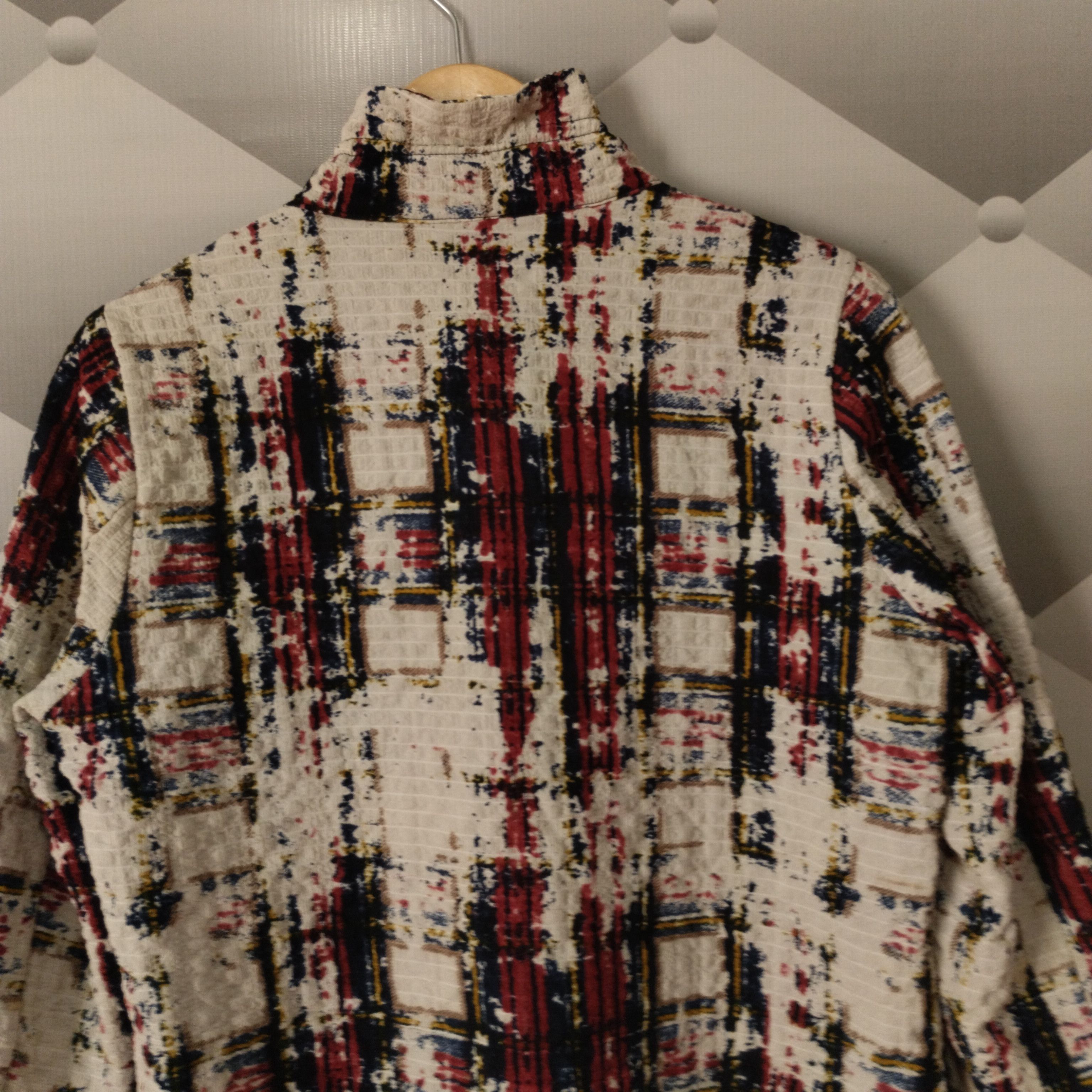 Designer Blazer vintage abstrack two pocket Size L / US 10 / IT 46 - 5 Thumbnail