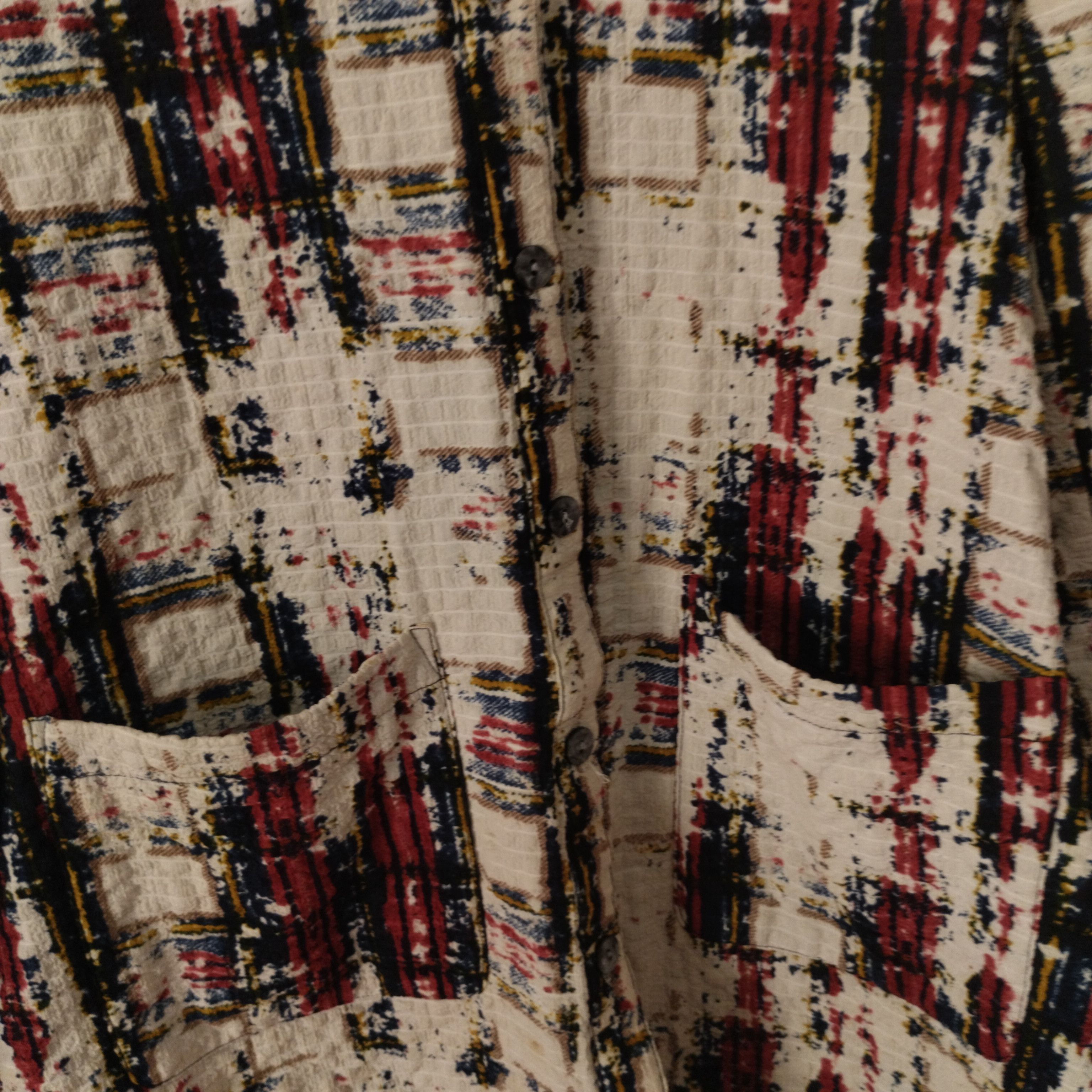 Designer Blazer vintage abstrack two pocket Size L / US 10 / IT 46 - 8 Thumbnail
