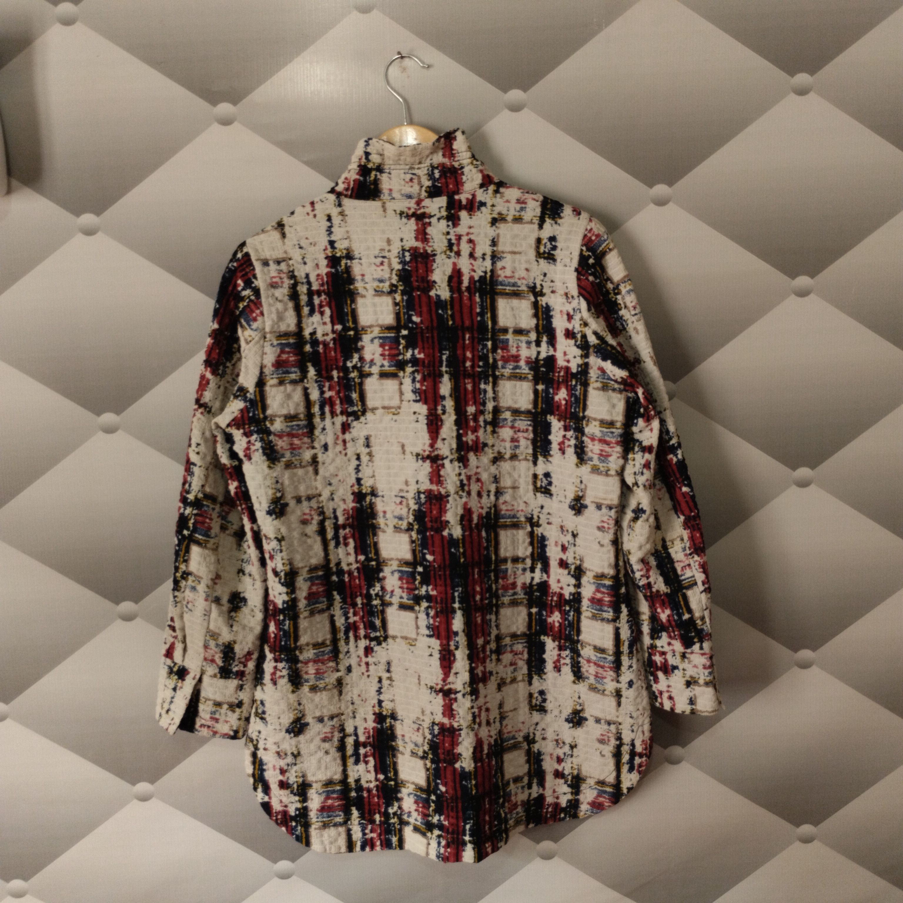 Designer Blazer vintage abstrack two pocket Size L / US 10 / IT 46 - 6 Thumbnail