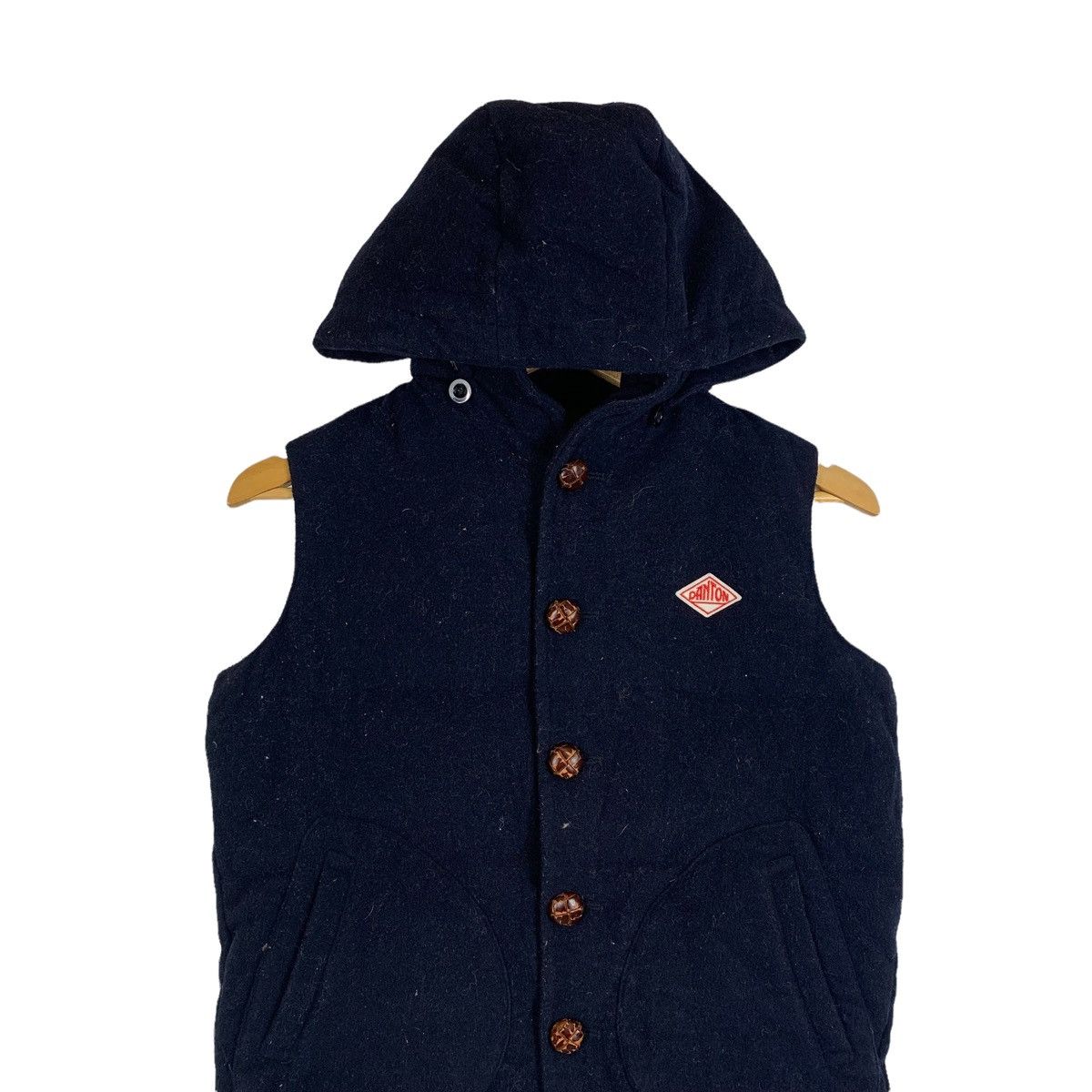 Beams Plus × Danton × Vintage Vintage Danton X Beams Japanese Wool Hoodie Vests Jacket Size S / US 4 / IT 40 - 5 Thumbnail
