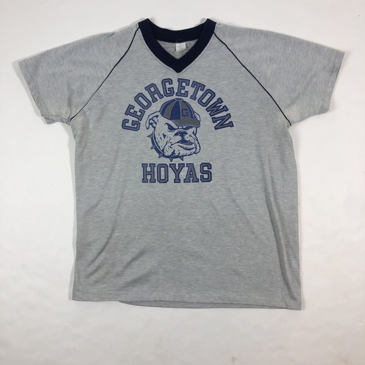 NCAA × Vintage Vintage RARE 70s 80s Georgetown Hoyas Jersey T-Shirt Size US S / EU 44-46 / 1 - 8 Thumbnail