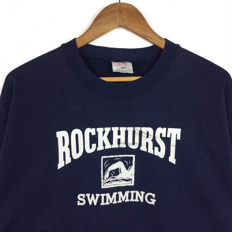 Vintage Vintage Rockhurst swimming Sweatshirt Casual Jumper Size US L / EU 52-54 / 3 - 2 Thumbnail