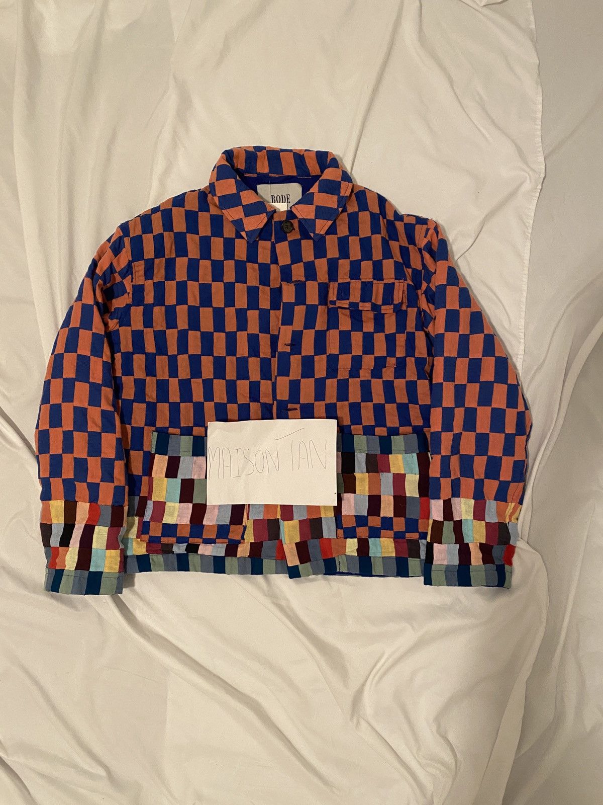 image of Bode Mini Patchwork Workwear Jacket, Men's (Size Medium)