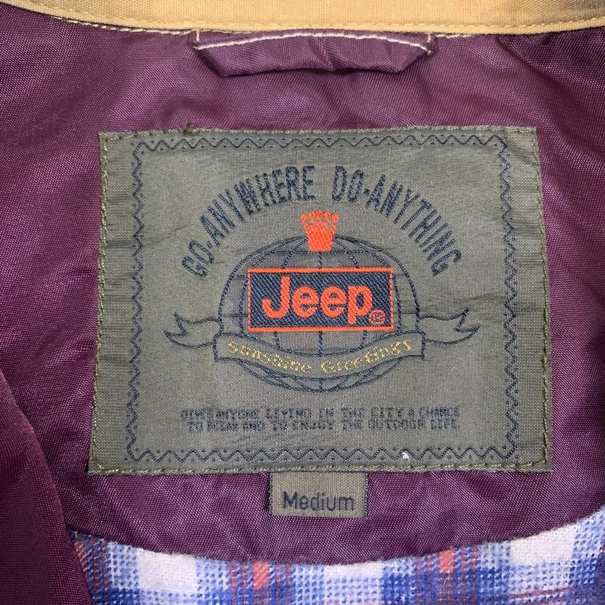 Jeep × Vintage Vintage JEEP Casual Fully Button Windbreaker Light Jacket Size US M / EU 48-50 / 2 - 6 Thumbnail
