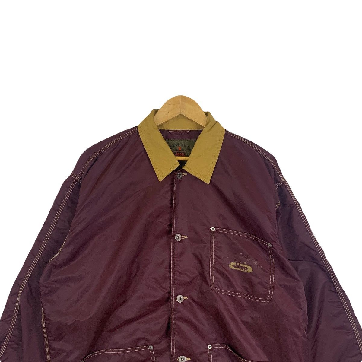 Jeep × Vintage Vintage JEEP Casual Fully Button Windbreaker Light Jacket Size US M / EU 48-50 / 2 - 5 Thumbnail