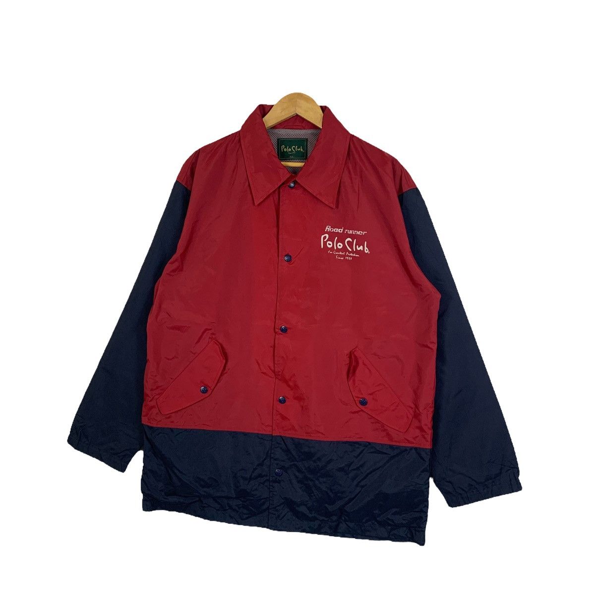 Beverly Hills Polo Club × Vintage Vintage POLO CLUB Fully Button Windbreaker Coach Jacket Size US L / EU 52-54 / 3 - 4 Thumbnail