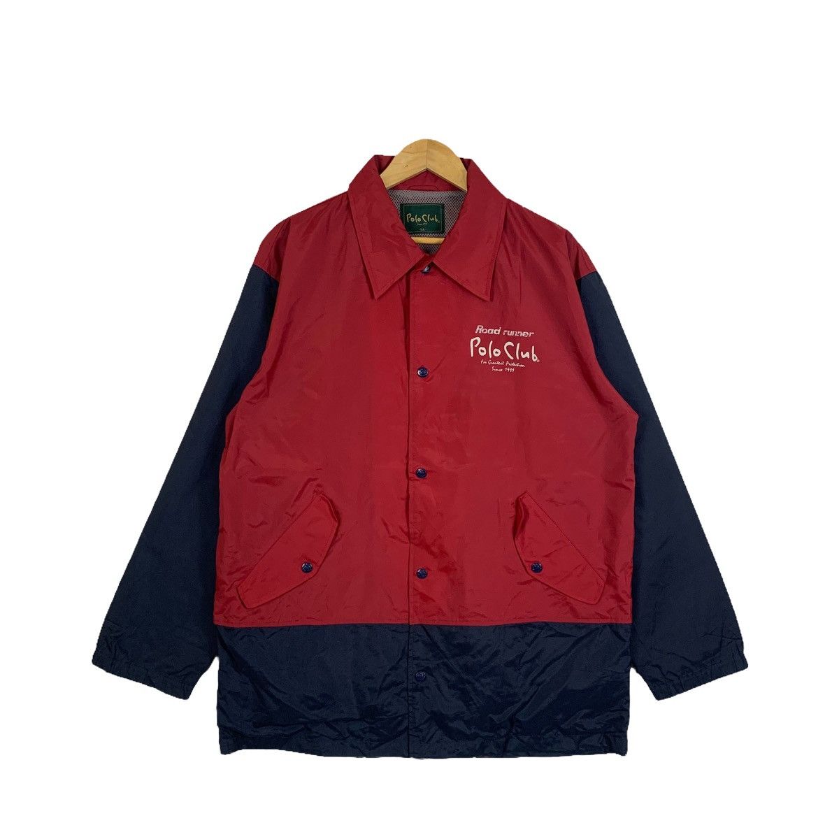 Beverly Hills Polo Club × Vintage Vintage POLO CLUB Fully Button Windbreaker Coach Jacket Size US L / EU 52-54 / 3 - 1 Thumbnail