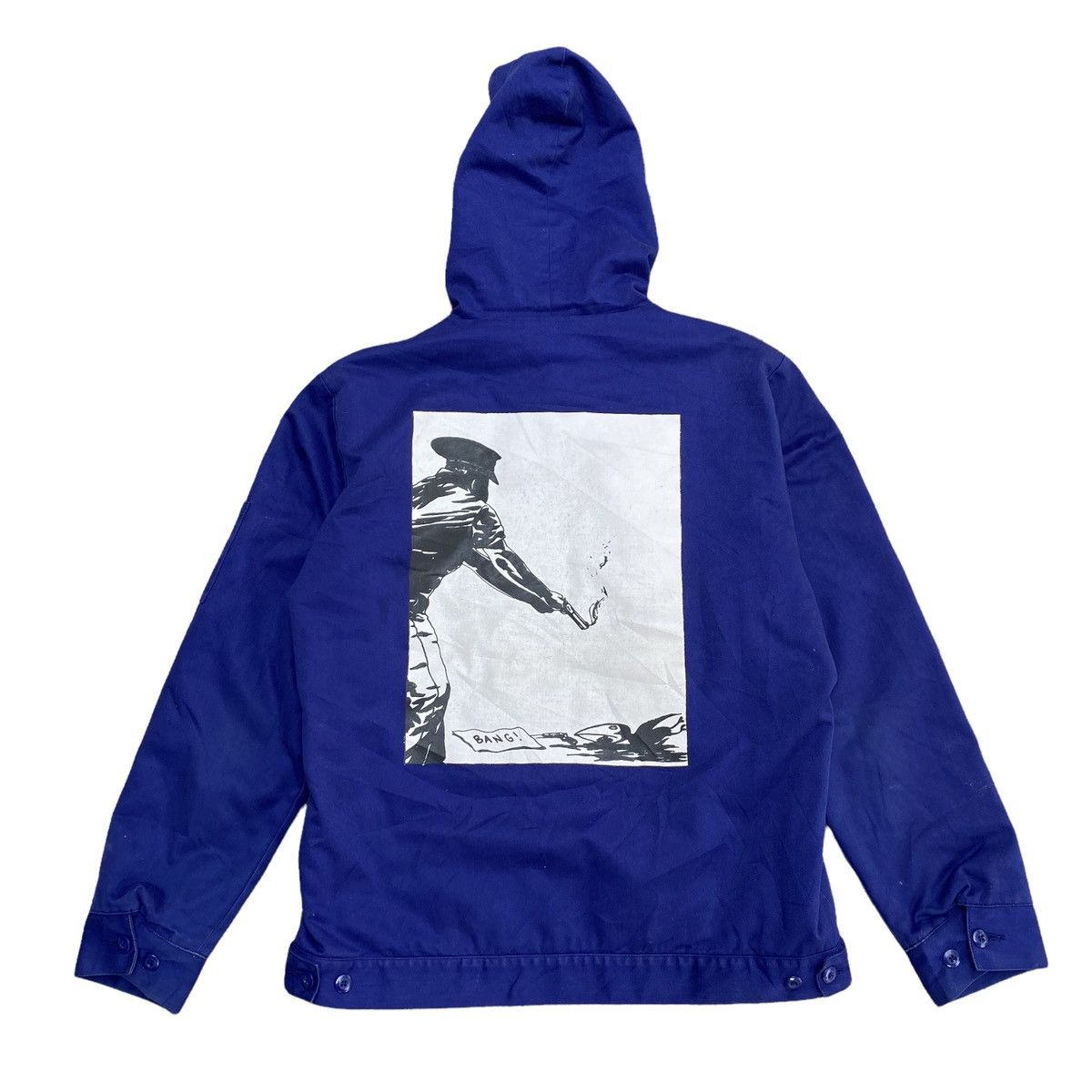 image of Supreme Raymond Pettibon Jacket in Blue, Men's (Size Large)