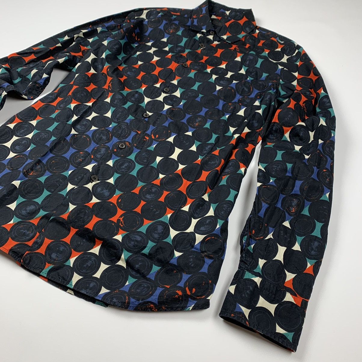 Prada PRADA DOT PRINT SHIRT Size US M / EU 48-50 / 2 - 2 Thumbnail