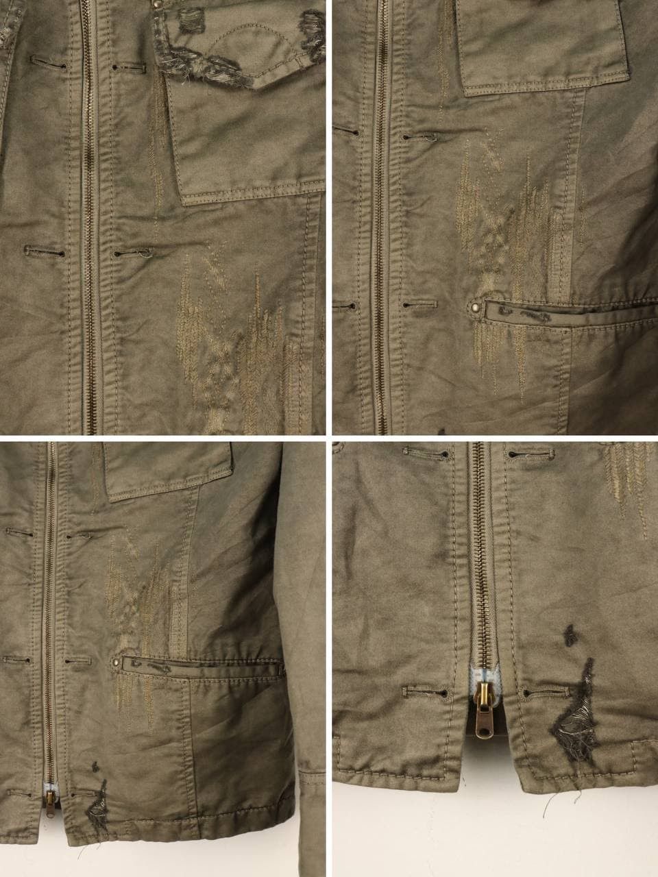 Kiminori Morishita Kiminori Morishita Military Distressed Cotton Lame Jacket Size US M / EU 48-50 / 2 - 12 Thumbnail