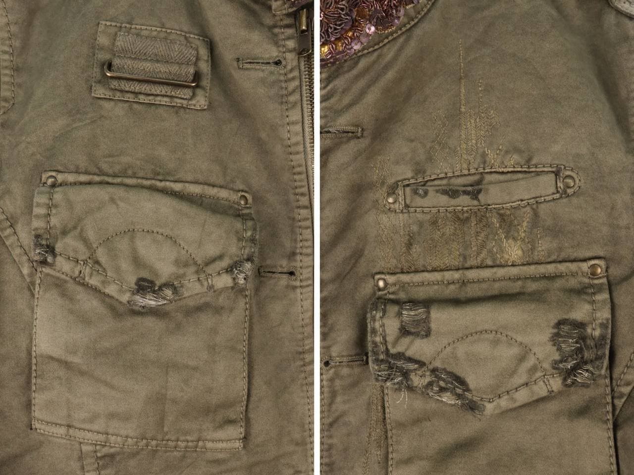 Kiminori Morishita Kiminori Morishita Military Distressed Cotton Lame Jacket Size US M / EU 48-50 / 2 - 11 Thumbnail