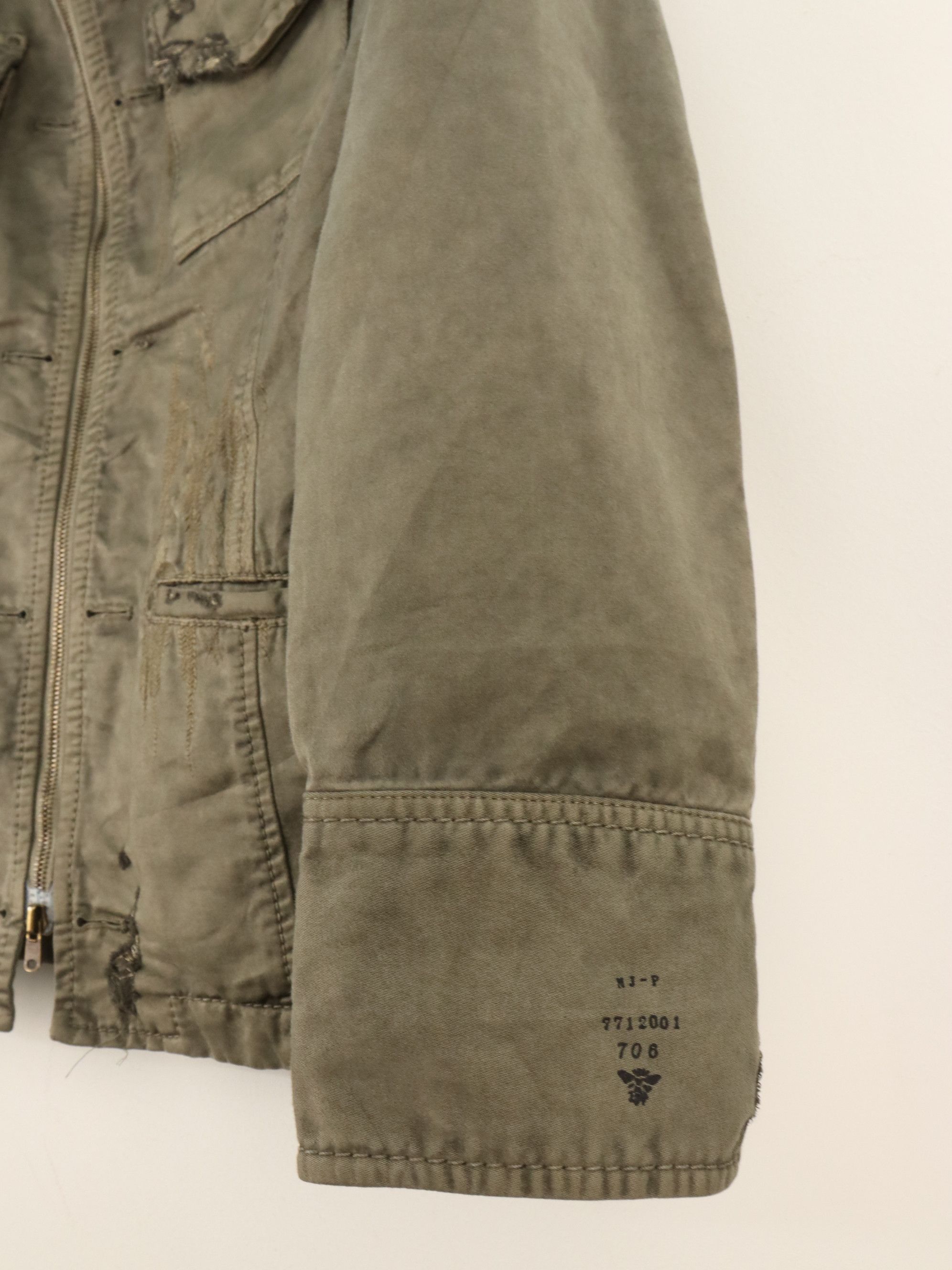 Kiminori Morishita Kiminori Morishita Military Distressed Cotton Lame Jacket Size US M / EU 48-50 / 2 - 18 Thumbnail