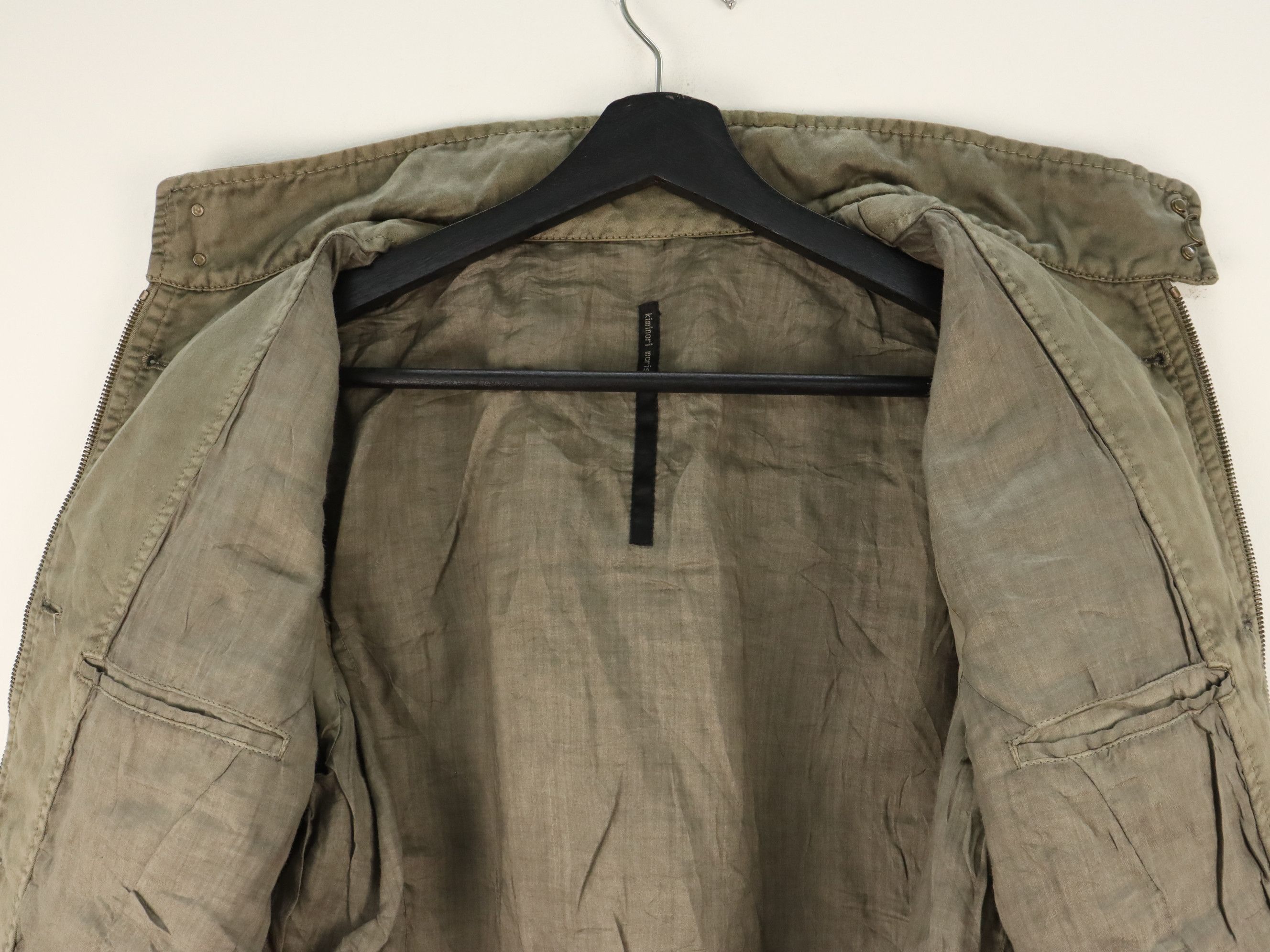 Kiminori Morishita Kiminori Morishita Military Distressed Cotton Lame Jacket Size US M / EU 48-50 / 2 - 15 Thumbnail