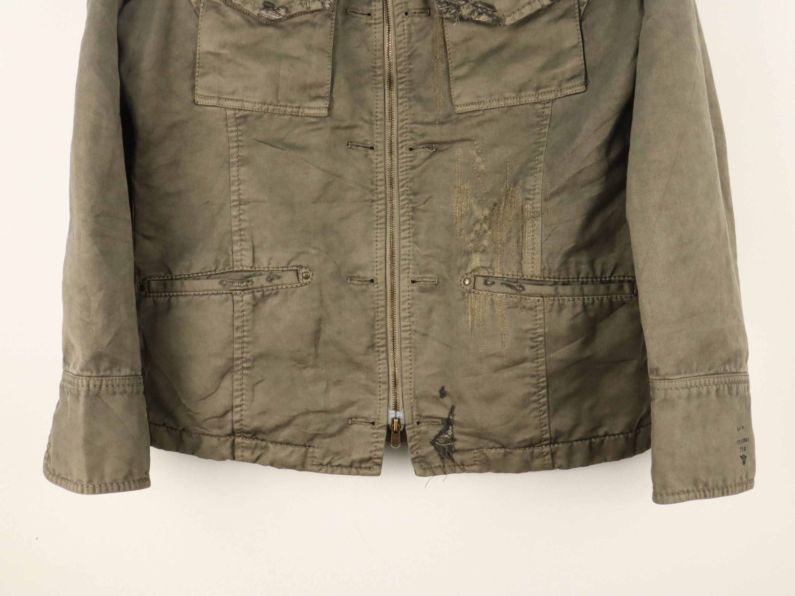 Kiminori Morishita Kiminori Morishita Military Distressed Cotton Lame Jacket Size US M / EU 48-50 / 2 - 20 Thumbnail