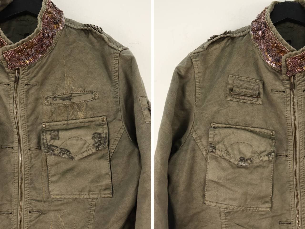 Kiminori Morishita Kiminori Morishita Military Distressed Cotton Lame Jacket Size US M / EU 48-50 / 2 - 10 Thumbnail