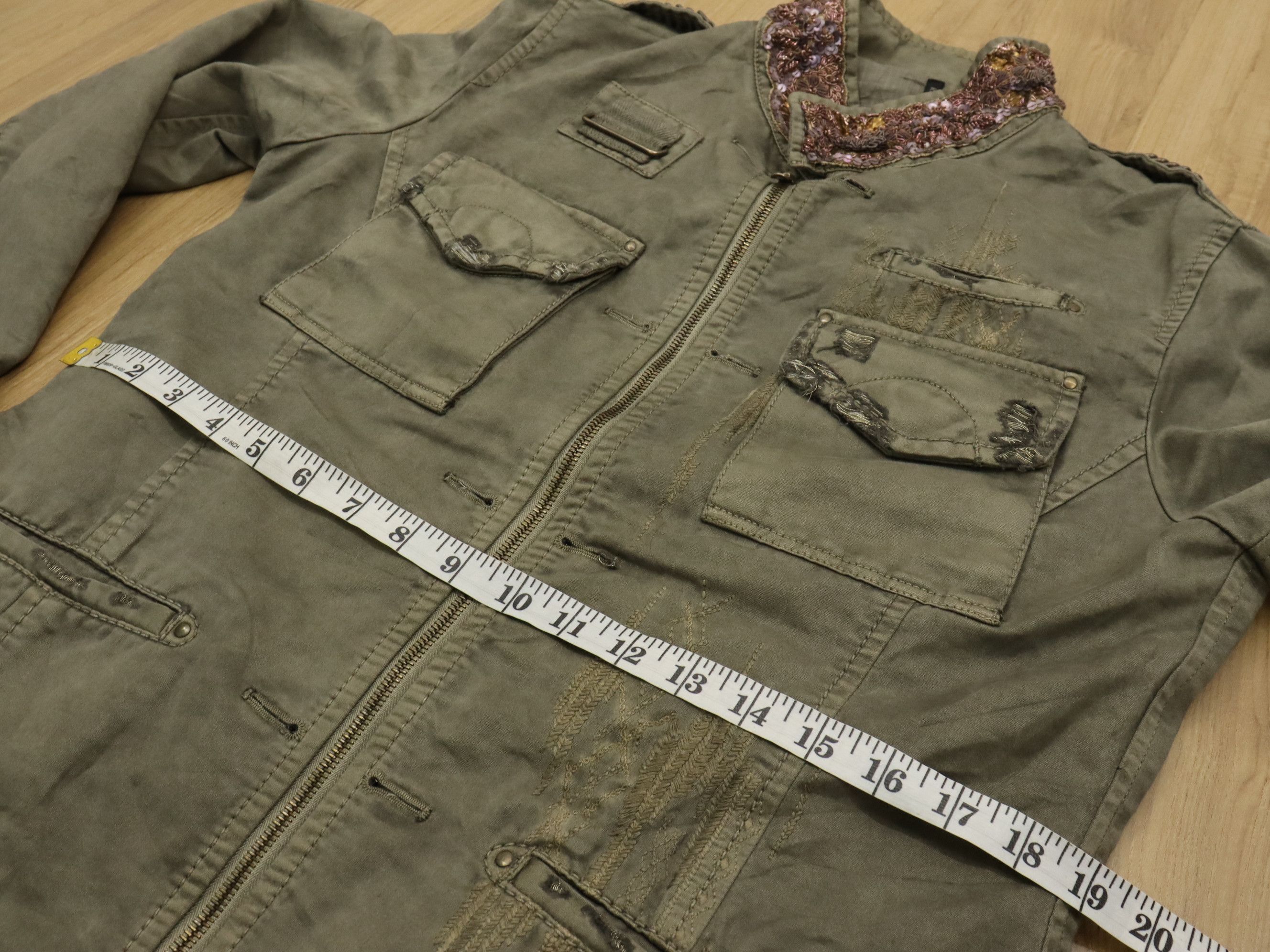 Kiminori Morishita Kiminori Morishita Military Distressed Cotton Lame Jacket Size US M / EU 48-50 / 2 - 23 Thumbnail