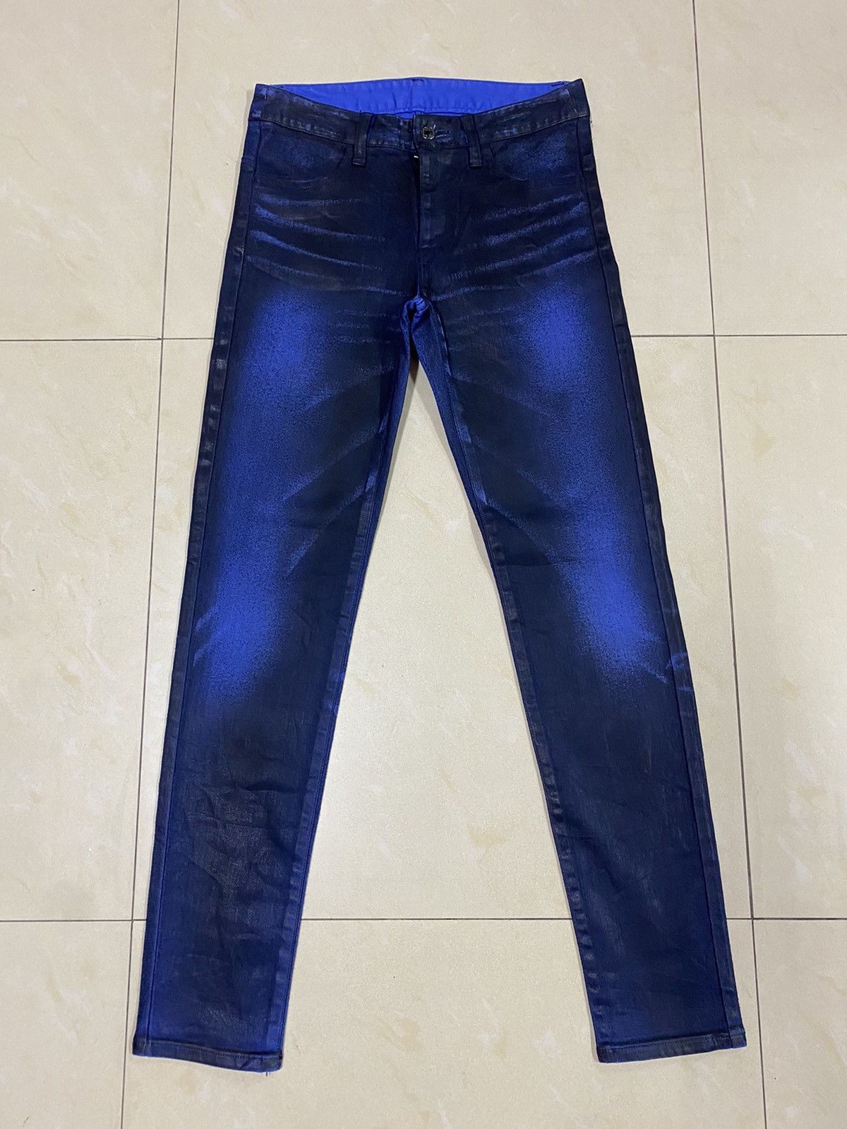 image of Beauty Beast x Waxed Waxed Pants in Blue, Men's (Size 29)