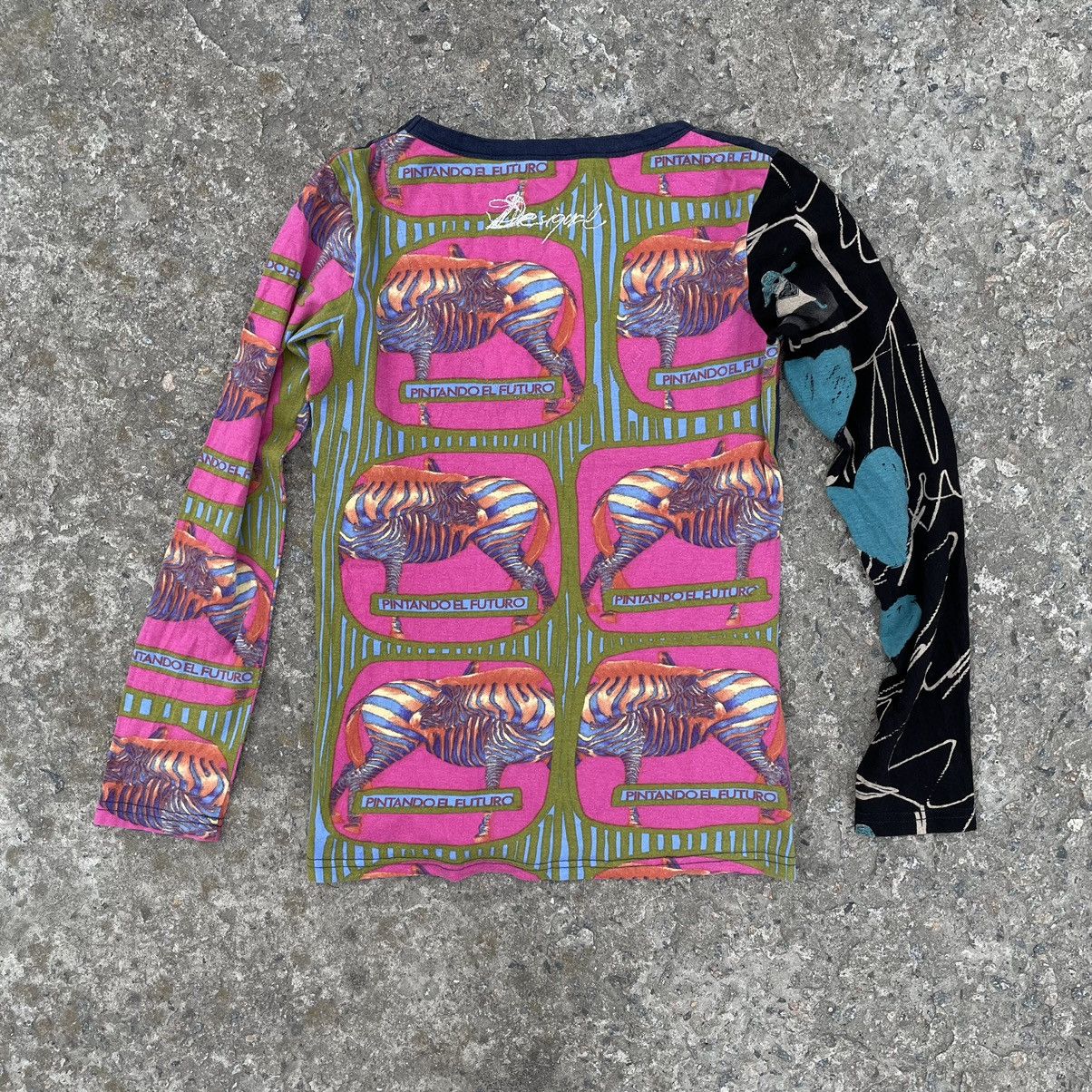 Desigual Vintage Desigual Long-sleeve T-shirts Japanese Style Y2K 00s Size M / US 6-8 / IT 42-44 - 4 Thumbnail