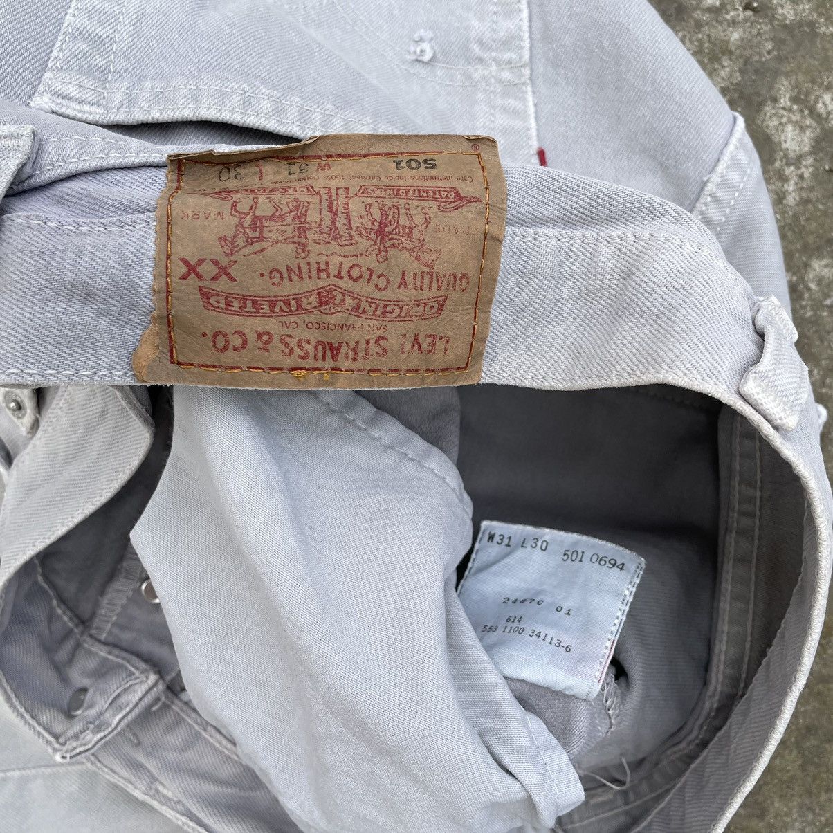 Levi's × Vintage Vintage Levi’s 501 W31xL30 Pants Trousers 90s Y2K Style USA Size US 31 - 17 Thumbnail