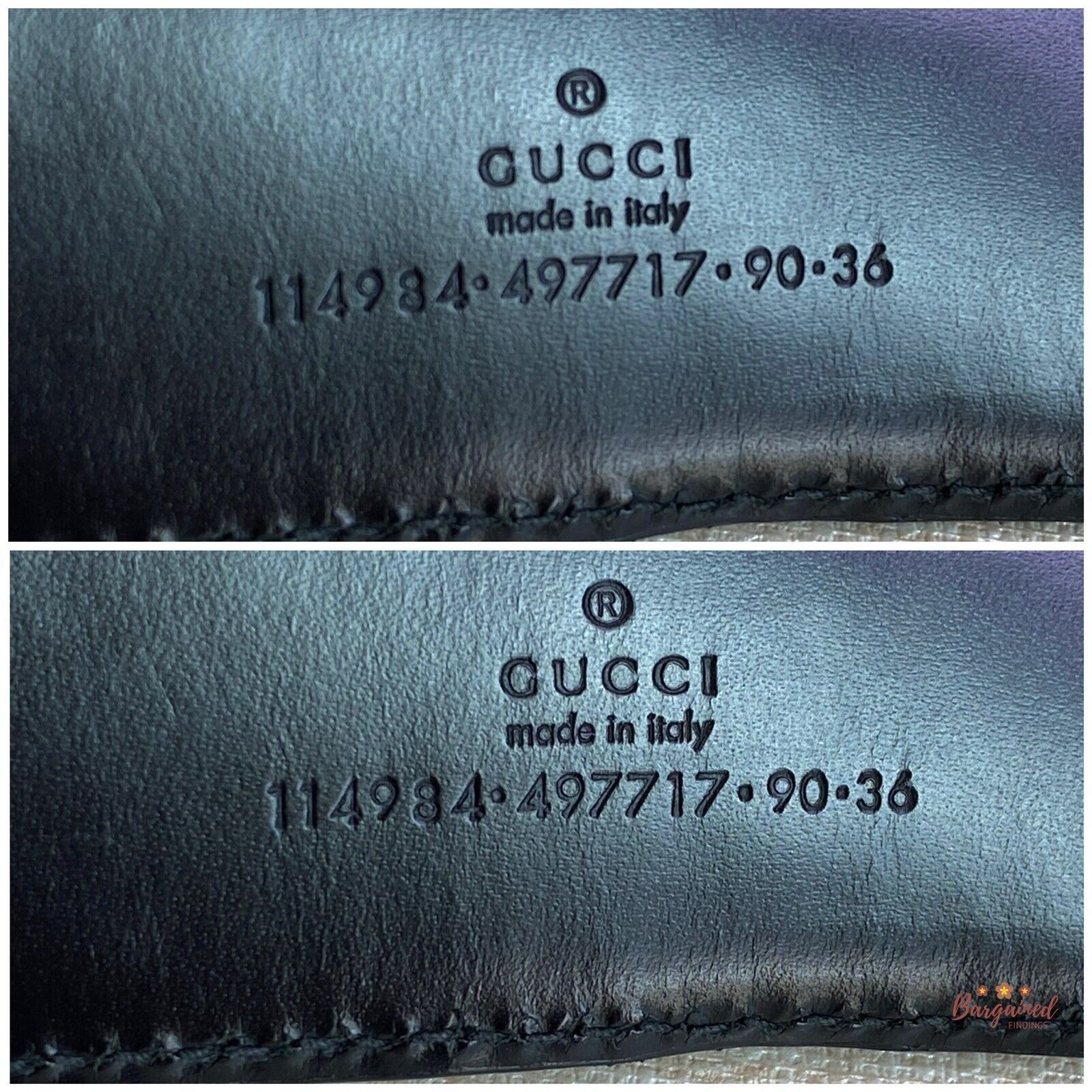 Gucci Gucci Black Guccissima Leather Silver Interlocking Belt Size 32 - 7 Thumbnail