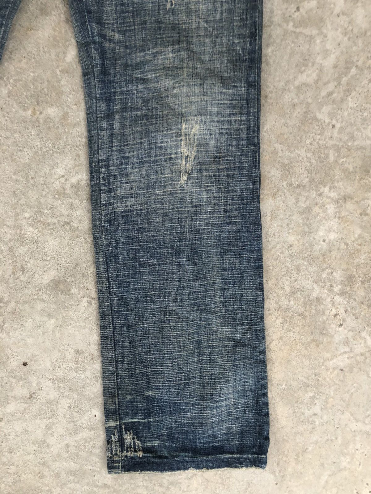 Dolce & Gabbana Dolce & Gabbana Double Waist Distressed Denim Embroidered Size US 32 / EU 48 - 7 Thumbnail