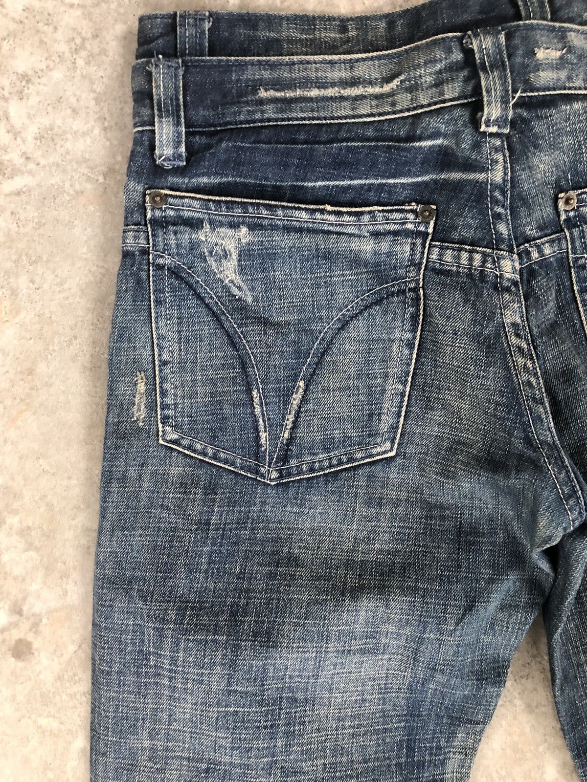 Dolce & Gabbana Dolce & Gabbana Double Waist Distressed Denim Embroidered Size US 32 / EU 48 - 8 Thumbnail